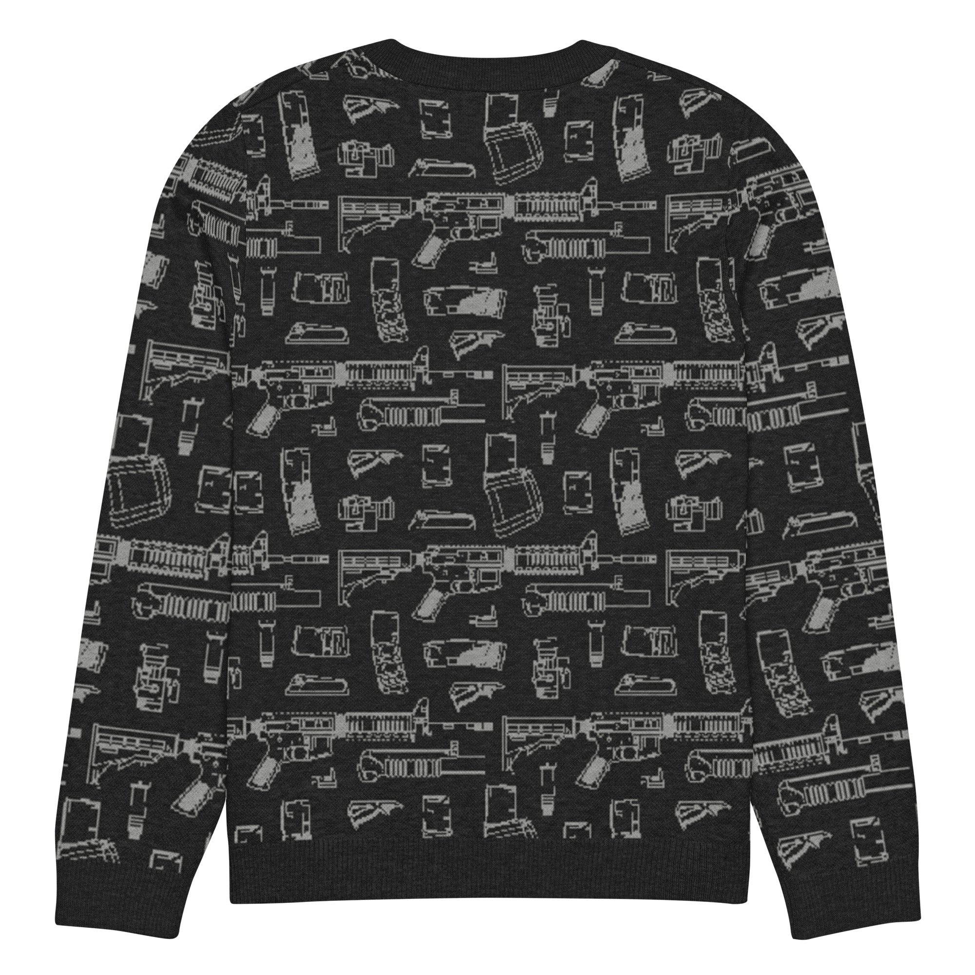 Rifle Attachments Knitted Crew Neck Sweater