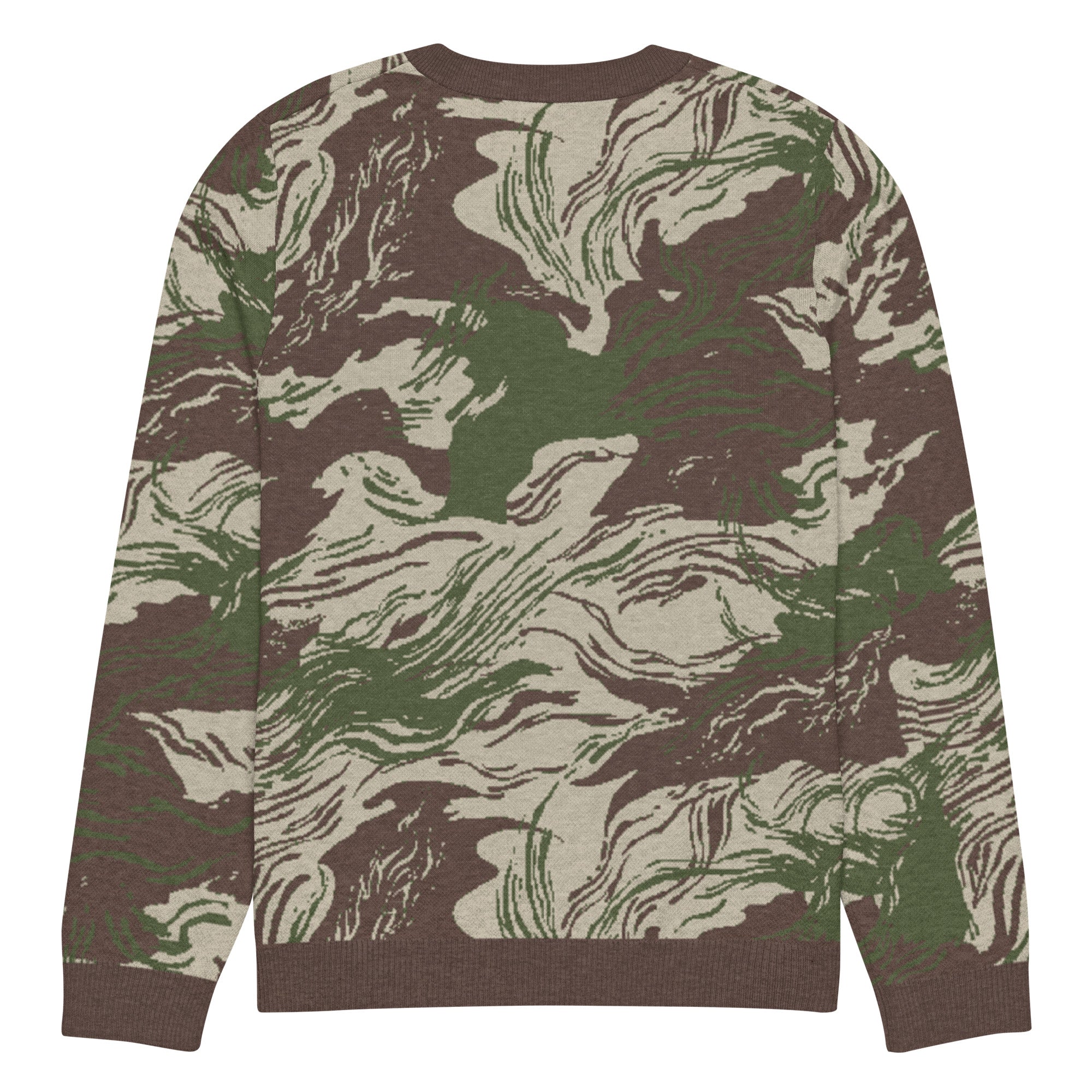 Rhodesian Brushstroke Knitted Crew Neck Sweater