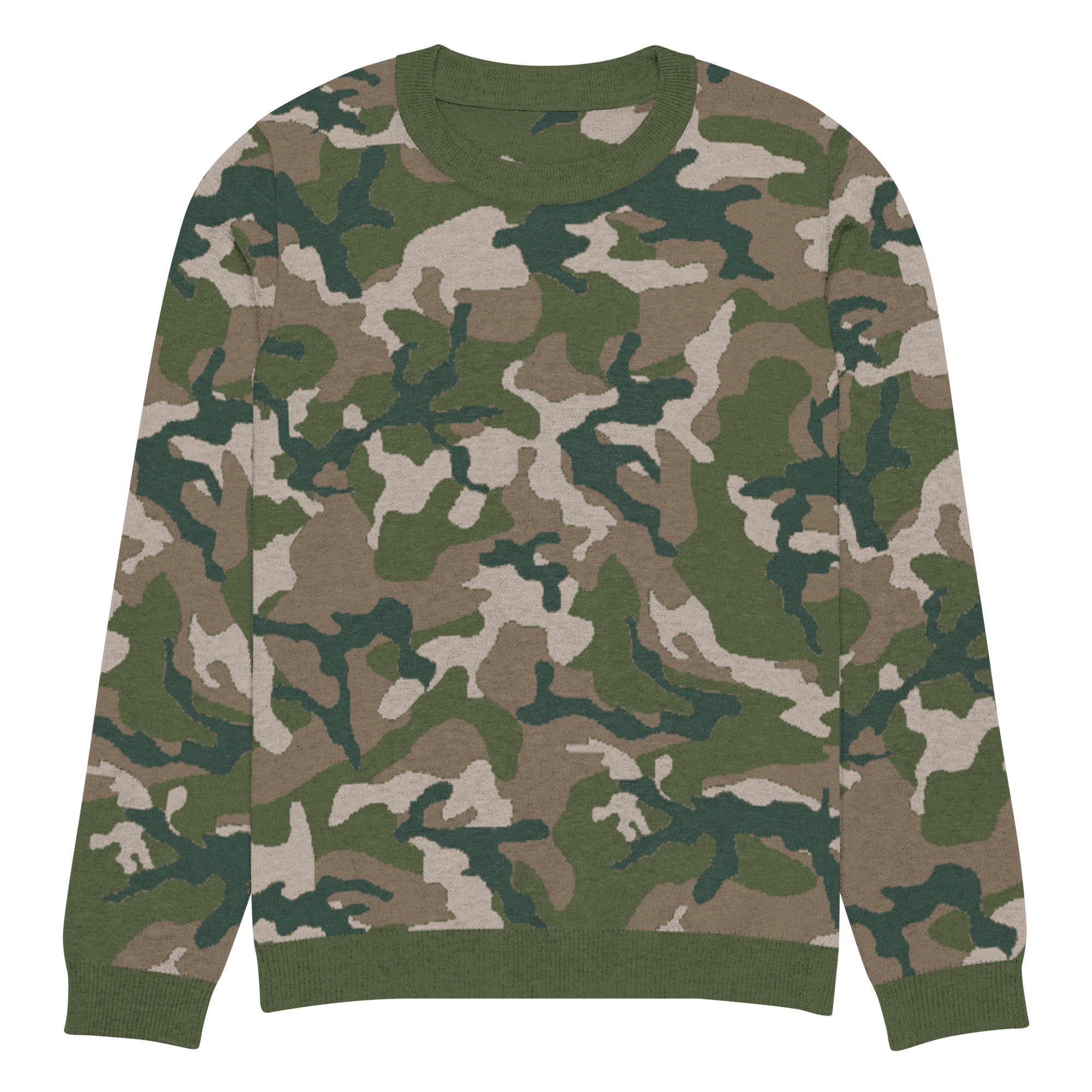 Woodland M81 Camo Knitted Crew Neck Sweater