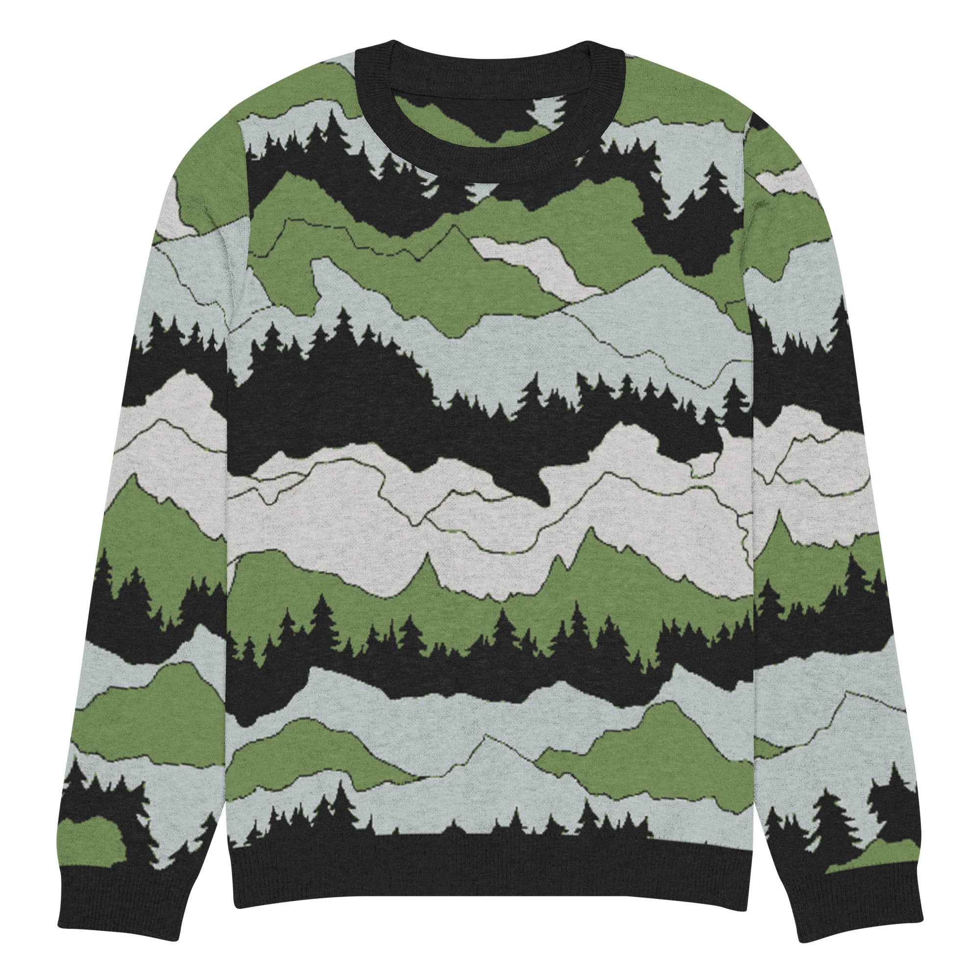 Echo Ridge Knitted Crew Neck Sweater