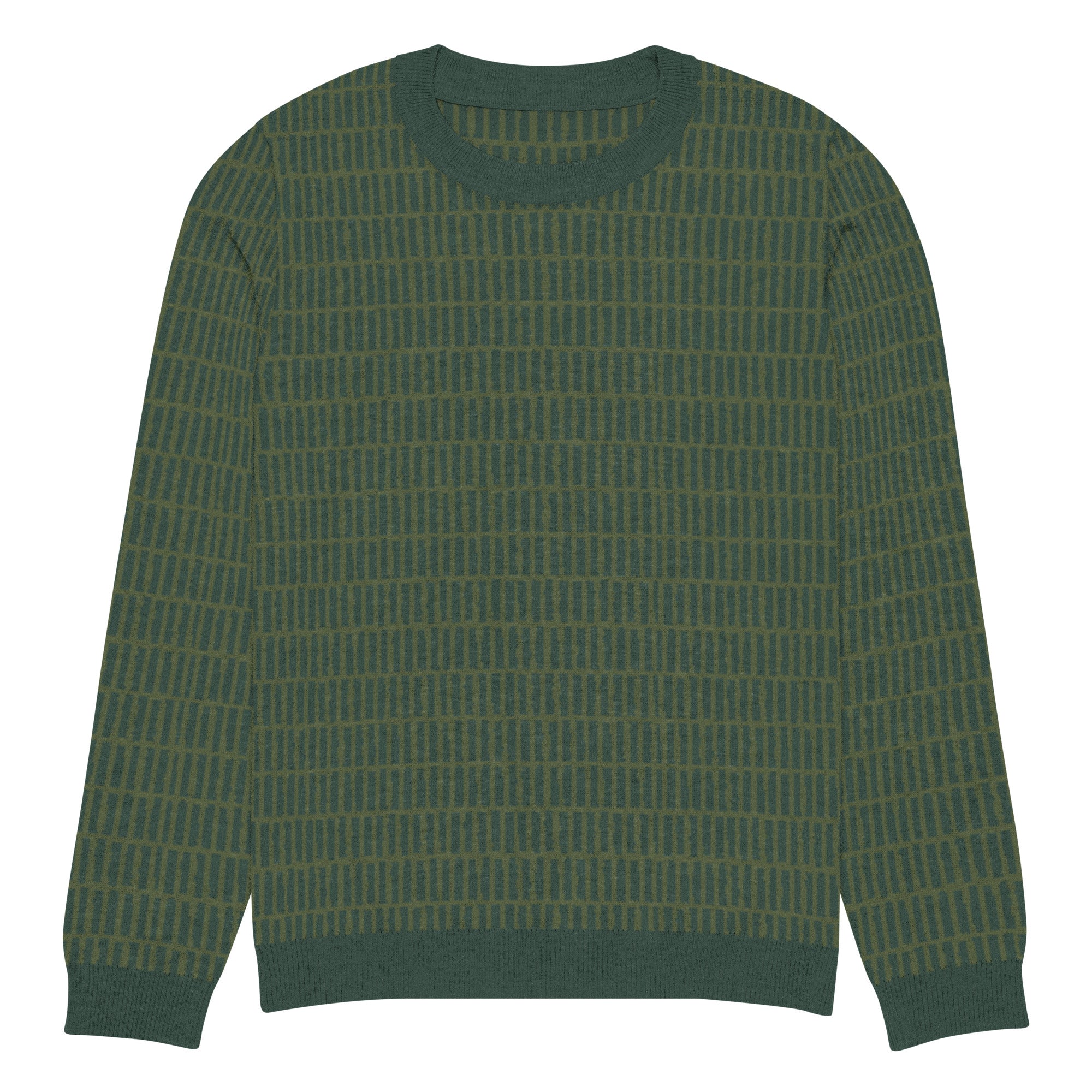 Greenway Grid Knitted Crew Neck Sweater