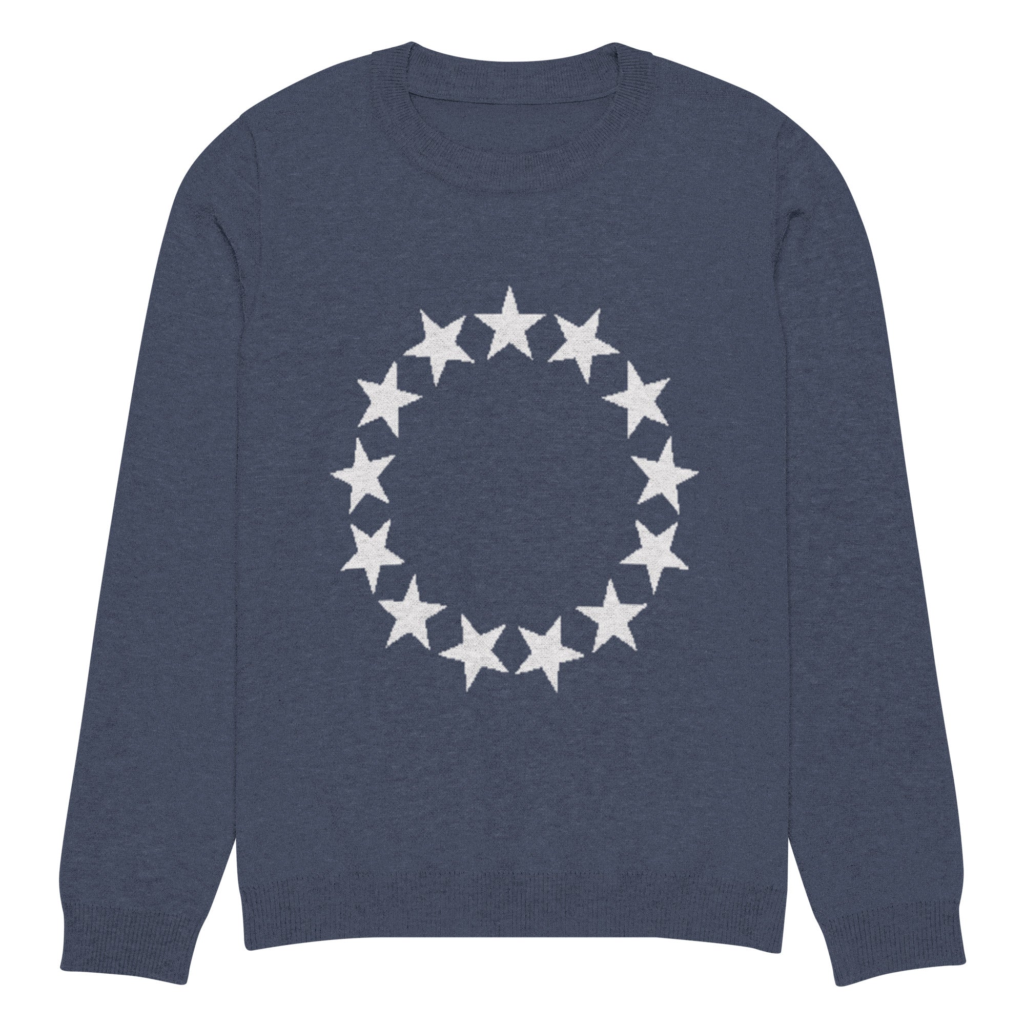 Betsy Ross Stars Knitted Crew Neck Sweater