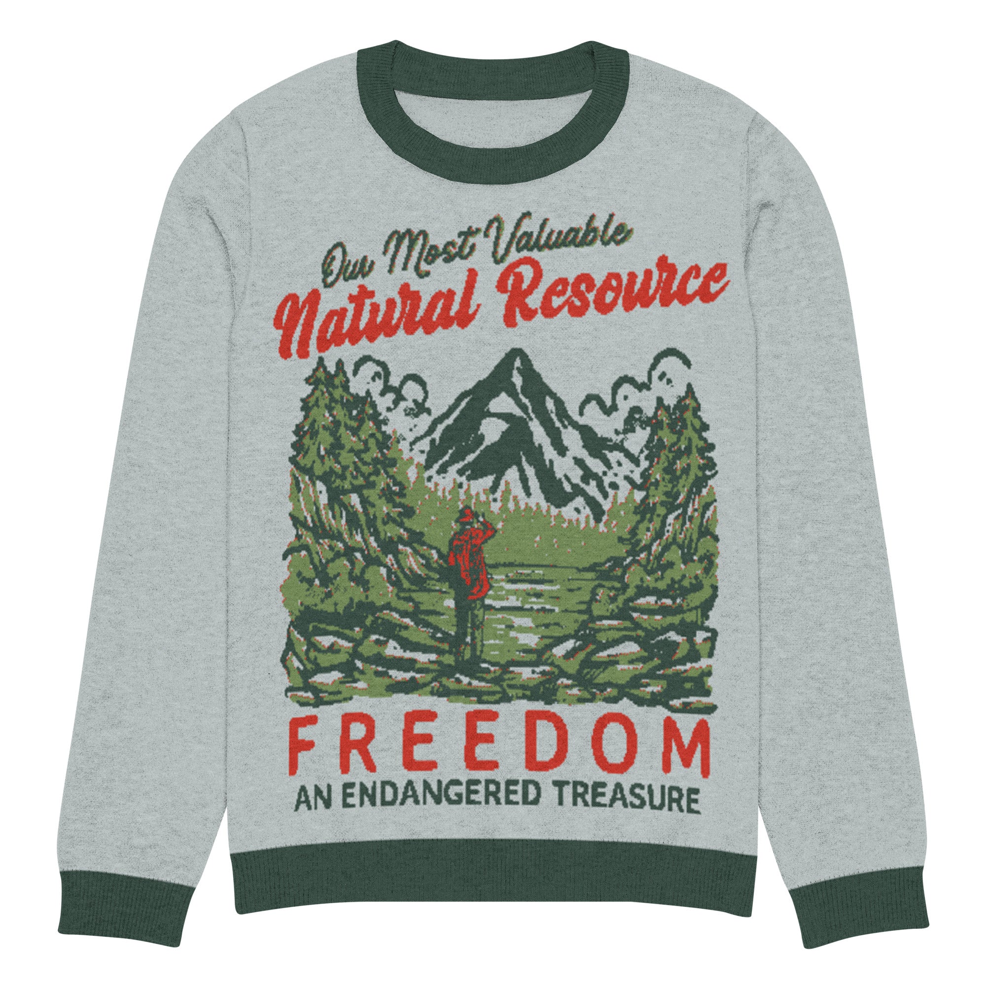 Our Most Valuable Natural Resource Freedom Knitted Sweater