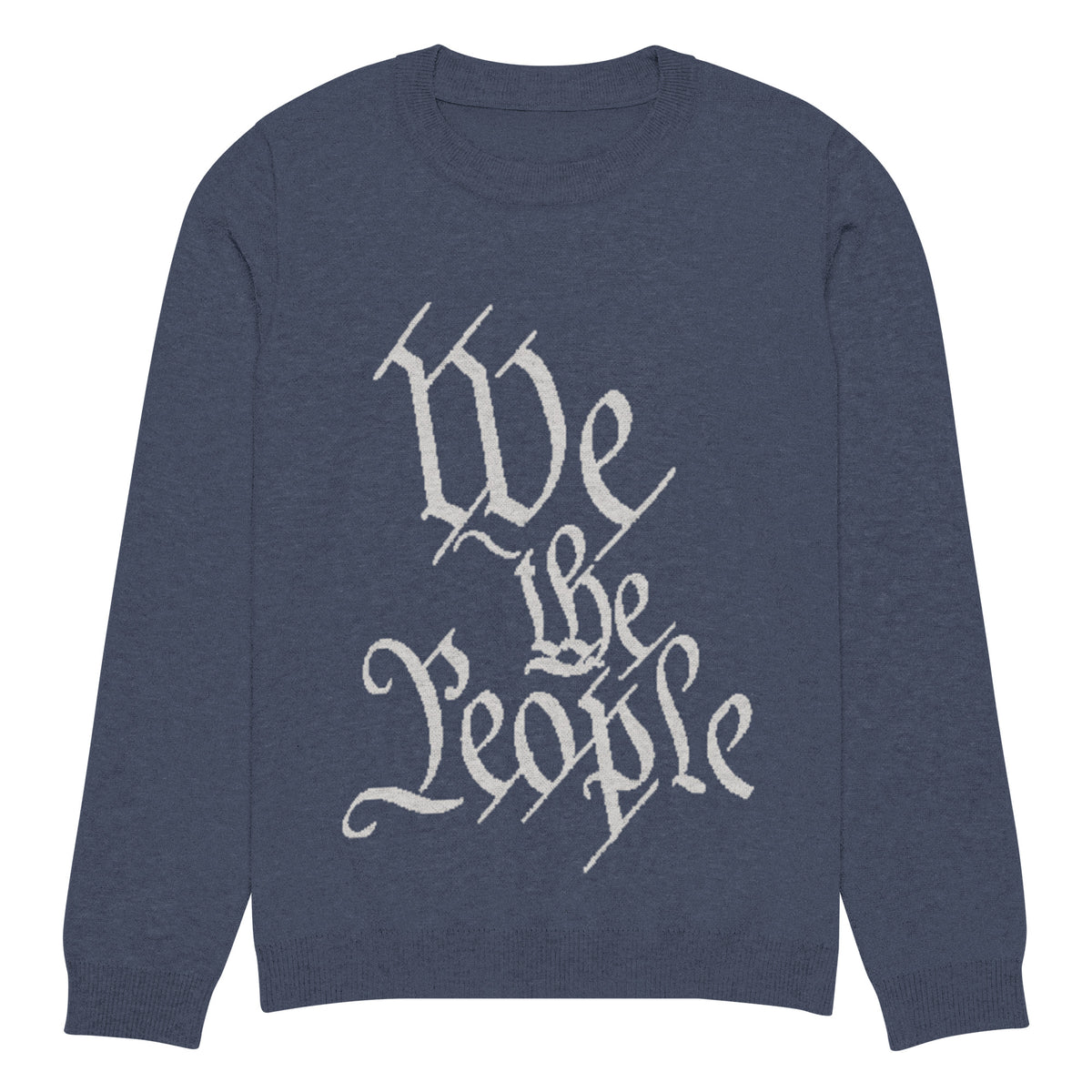 We the People Knitted Crew Neck Sweater