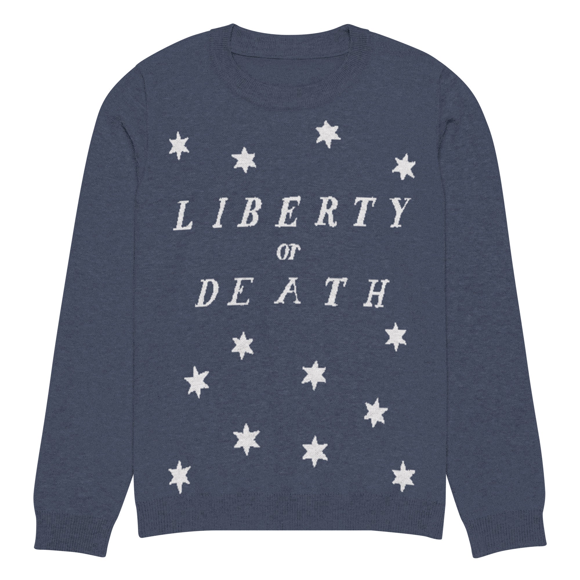 Liberty or Death Knitted Pullover Sweater