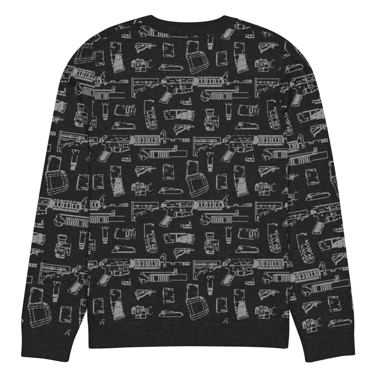 Rifle Attachments Knitted Crew Neck Sweater