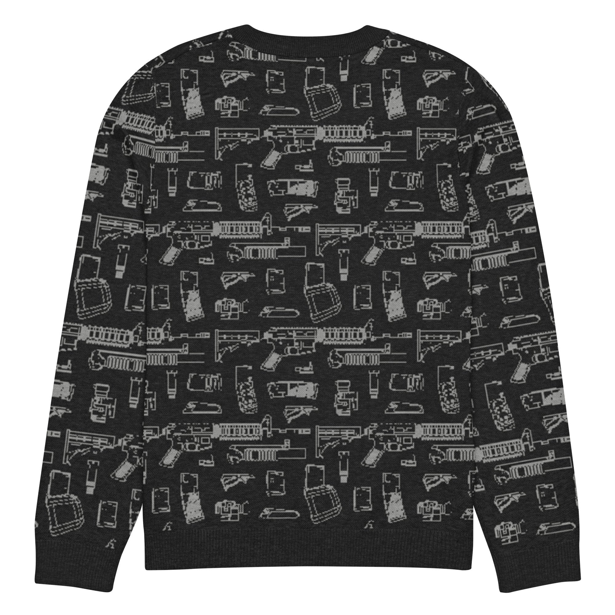 Rifle Attachments Knitted Crew Neck Sweater