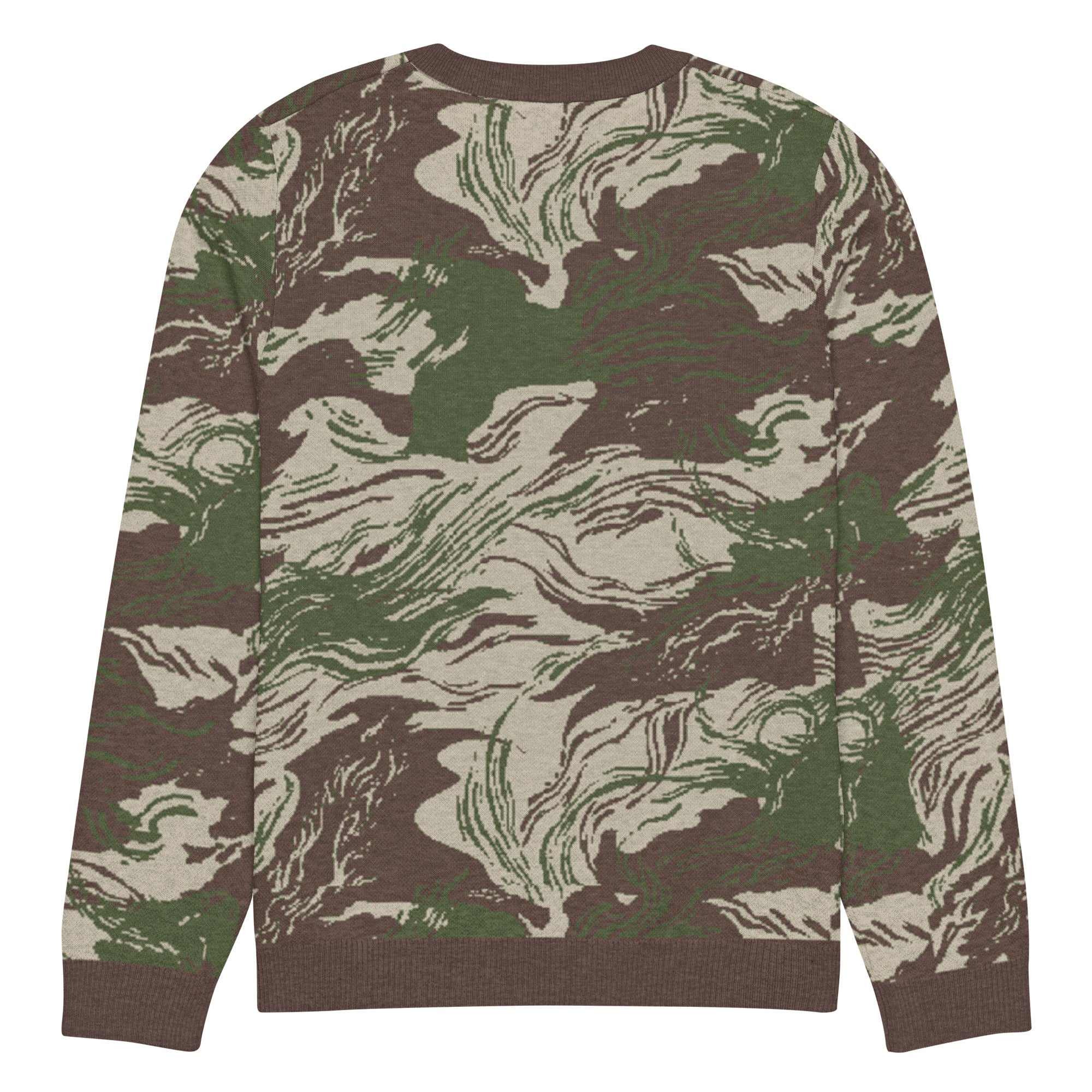 Rhodesian Brushstroke Knitted Crew Neck Sweater