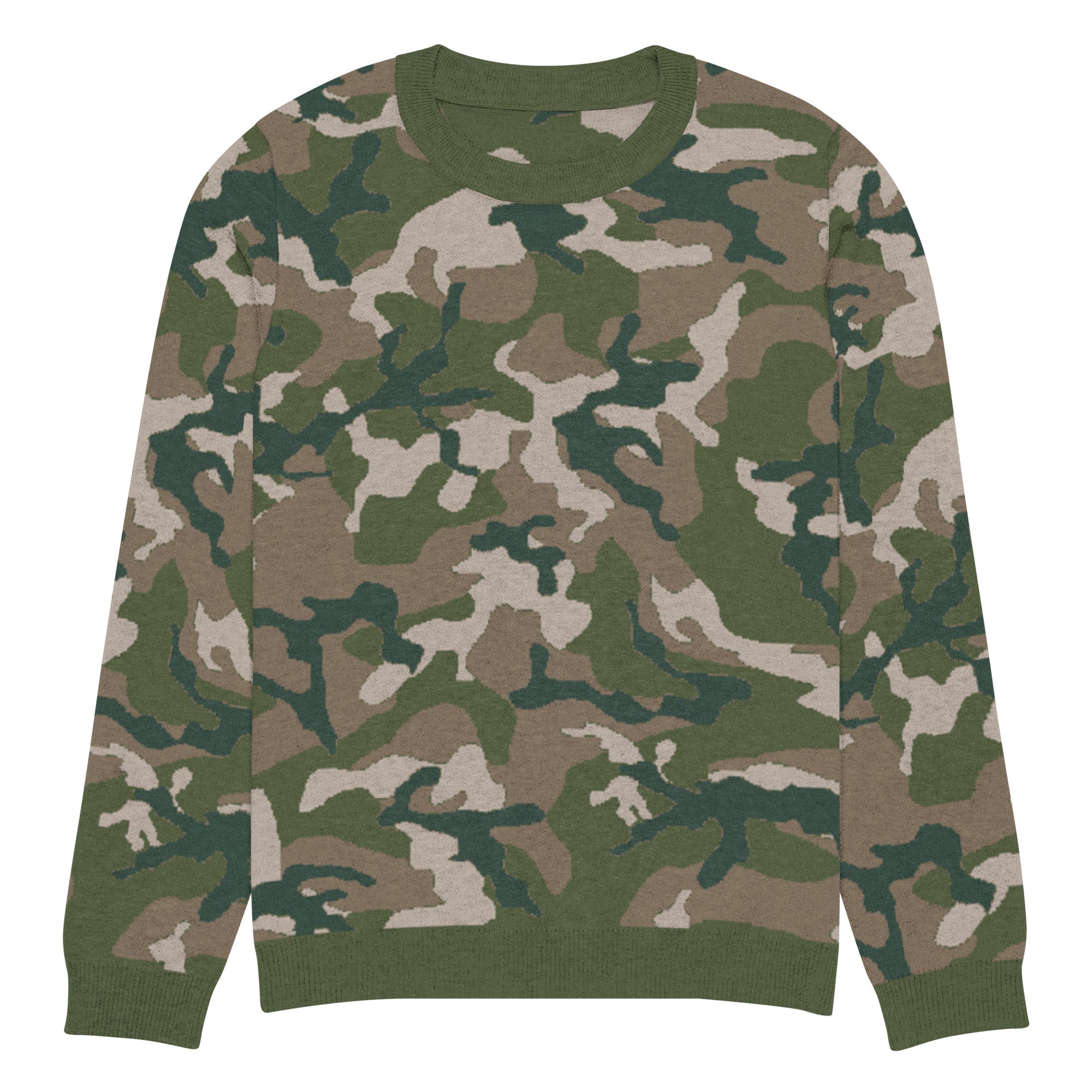 Woodland M81 Camo Knitted Crew Neck Sweater