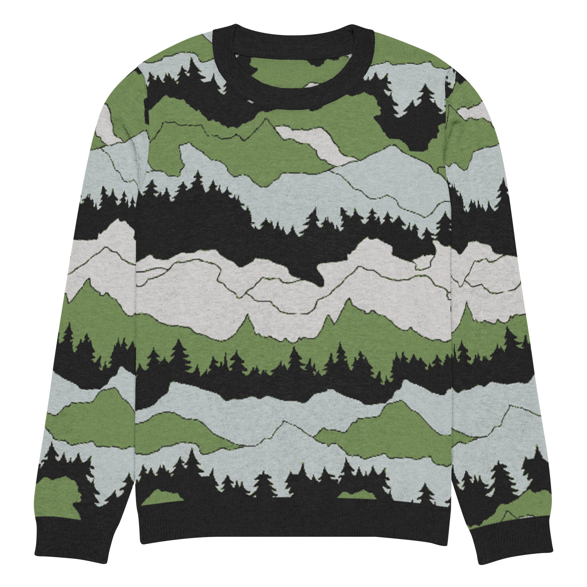 Echo Ridge Knitted Crew Neck Sweater