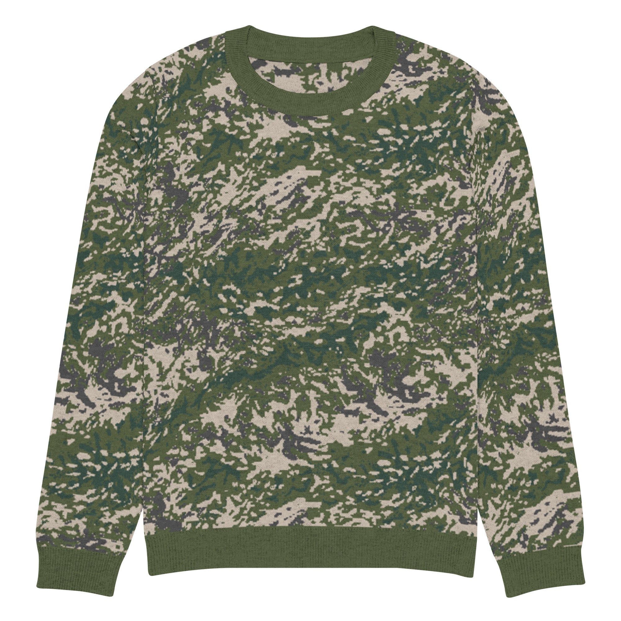 BVON Flecktarn Knitted Crew Neck Sweater