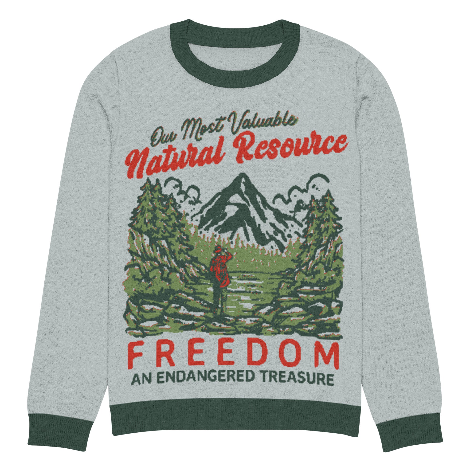 Our Most Valuable Natural Resource Freedom Knitted Sweater