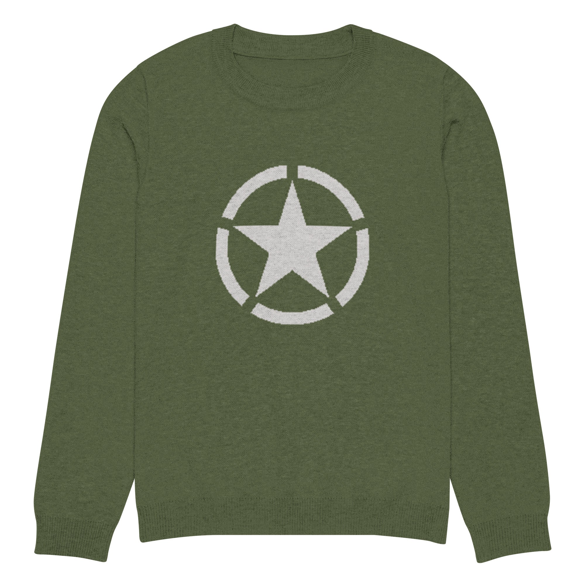 WW2 Circled Star Knitted Sweater