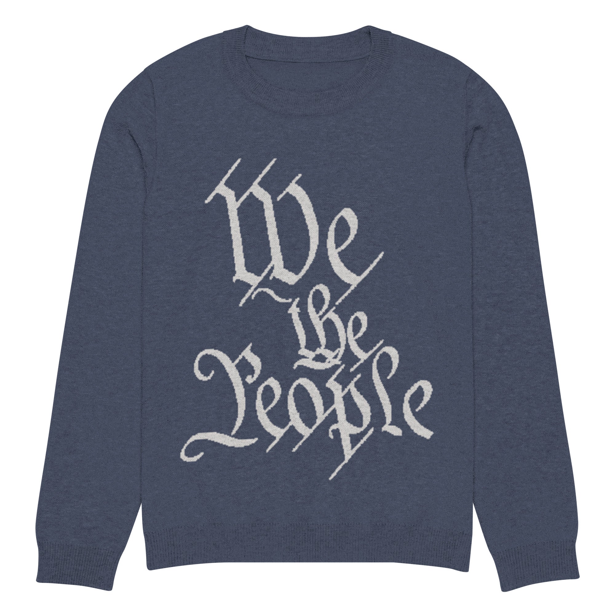 We the People Knitted Crew Neck Sweater