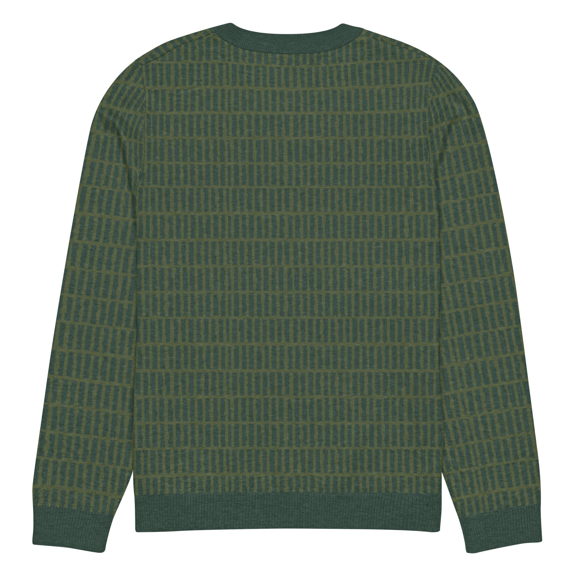 Greenway Grid Knitted Crew Neck Sweater