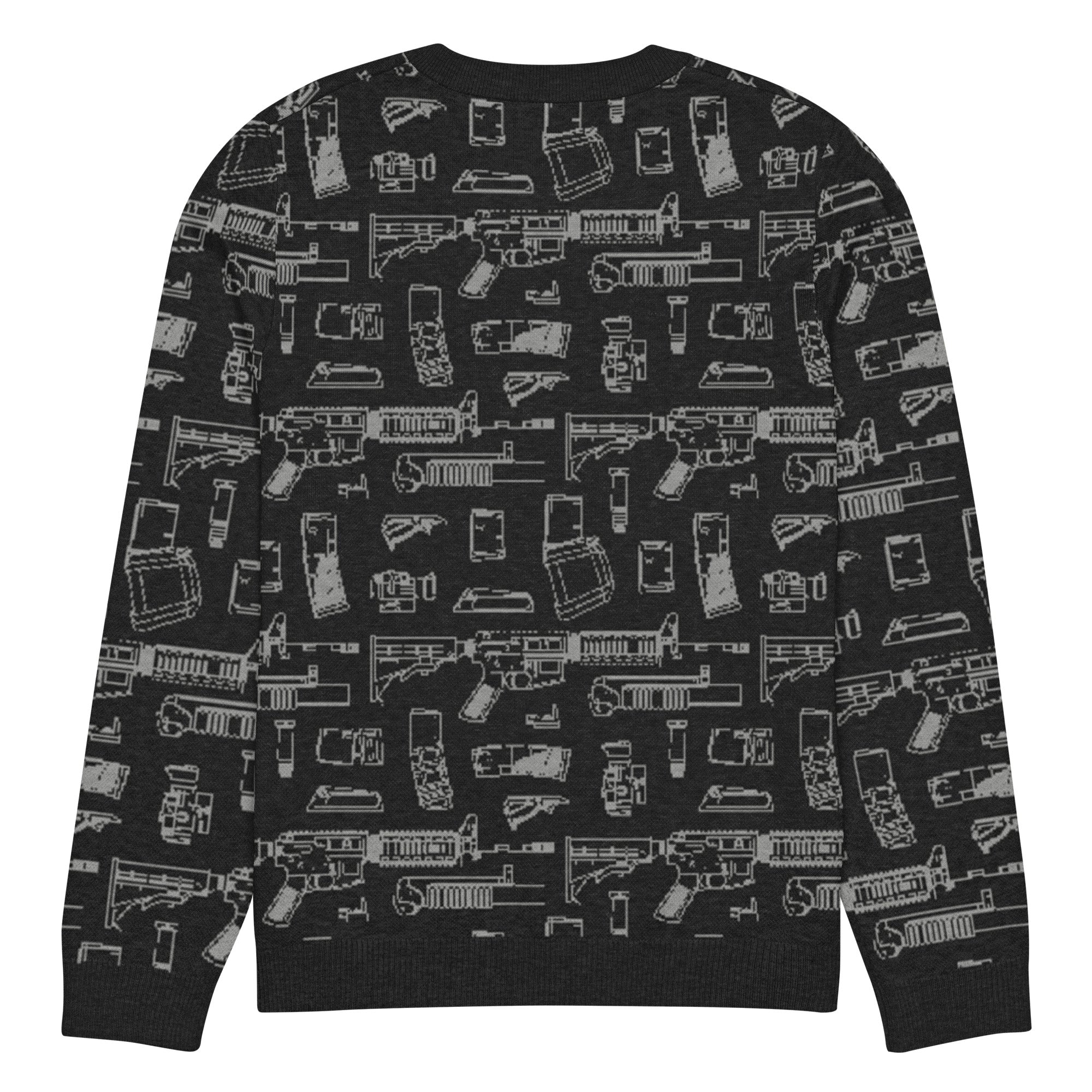 Rifle Attachments Knitted Crew Neck Sweater