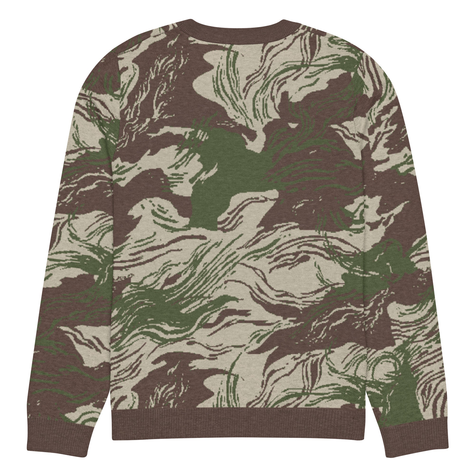 Rhodesian Brushstroke Knitted Crew Neck Sweater