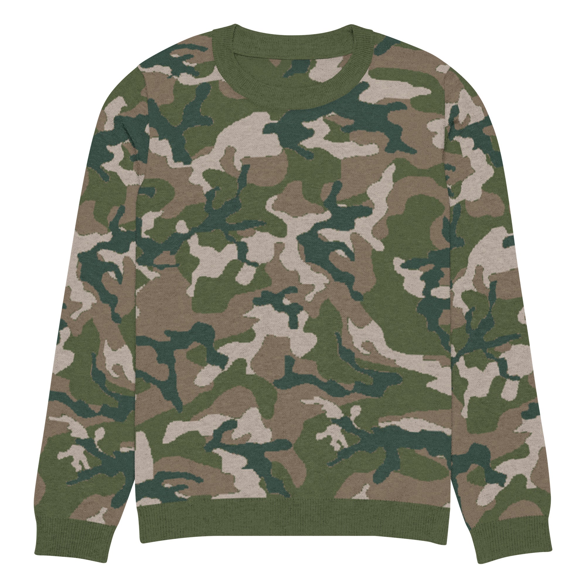 Woodland M81 Camo Knitted Crew Neck Sweater