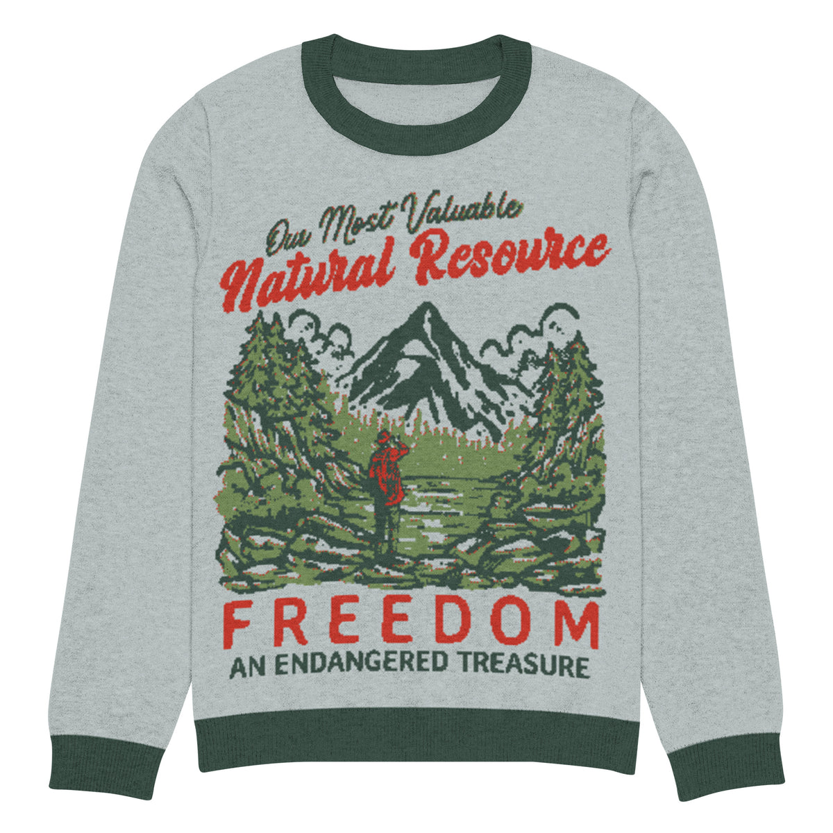 Our Most Valuable Natural Resource Freedom Knitted Sweater