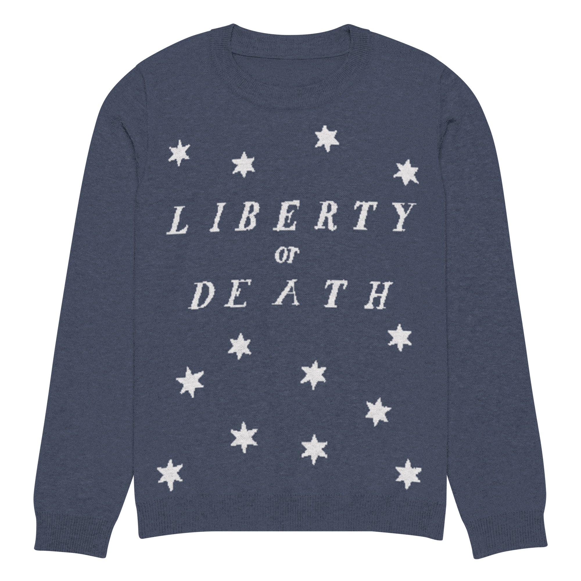 Liberty or Death Knitted Pullover Sweater