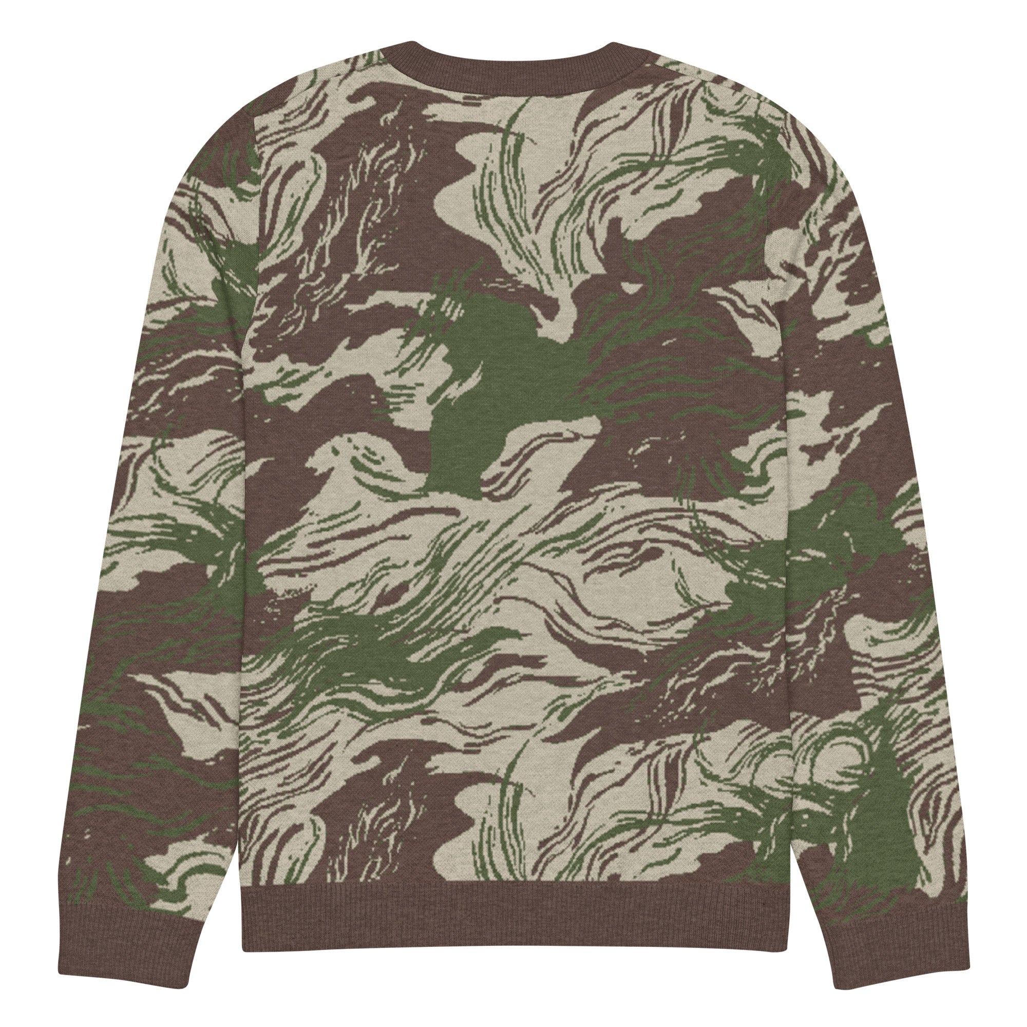 Rhodesian Brushstroke Knitted Crew Neck Sweater