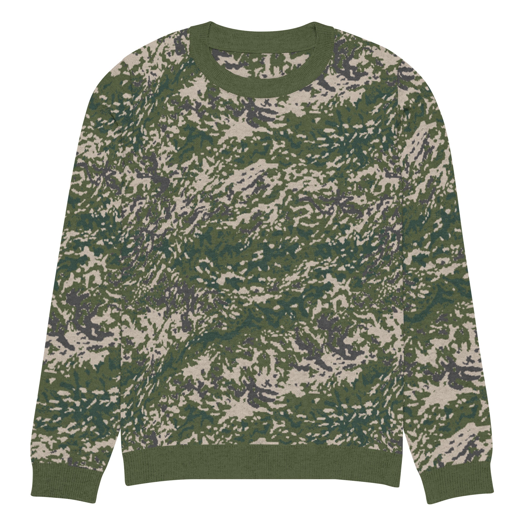 BVON Flecktarn Knitted Crew Neck Sweater