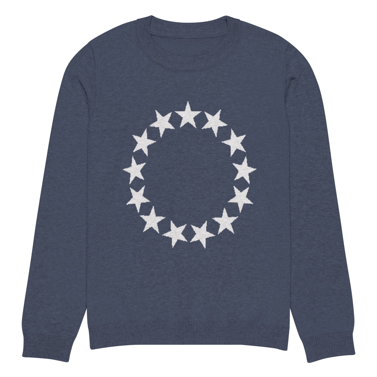 Betsy Ross Stars Knitted Crew Neck Sweater