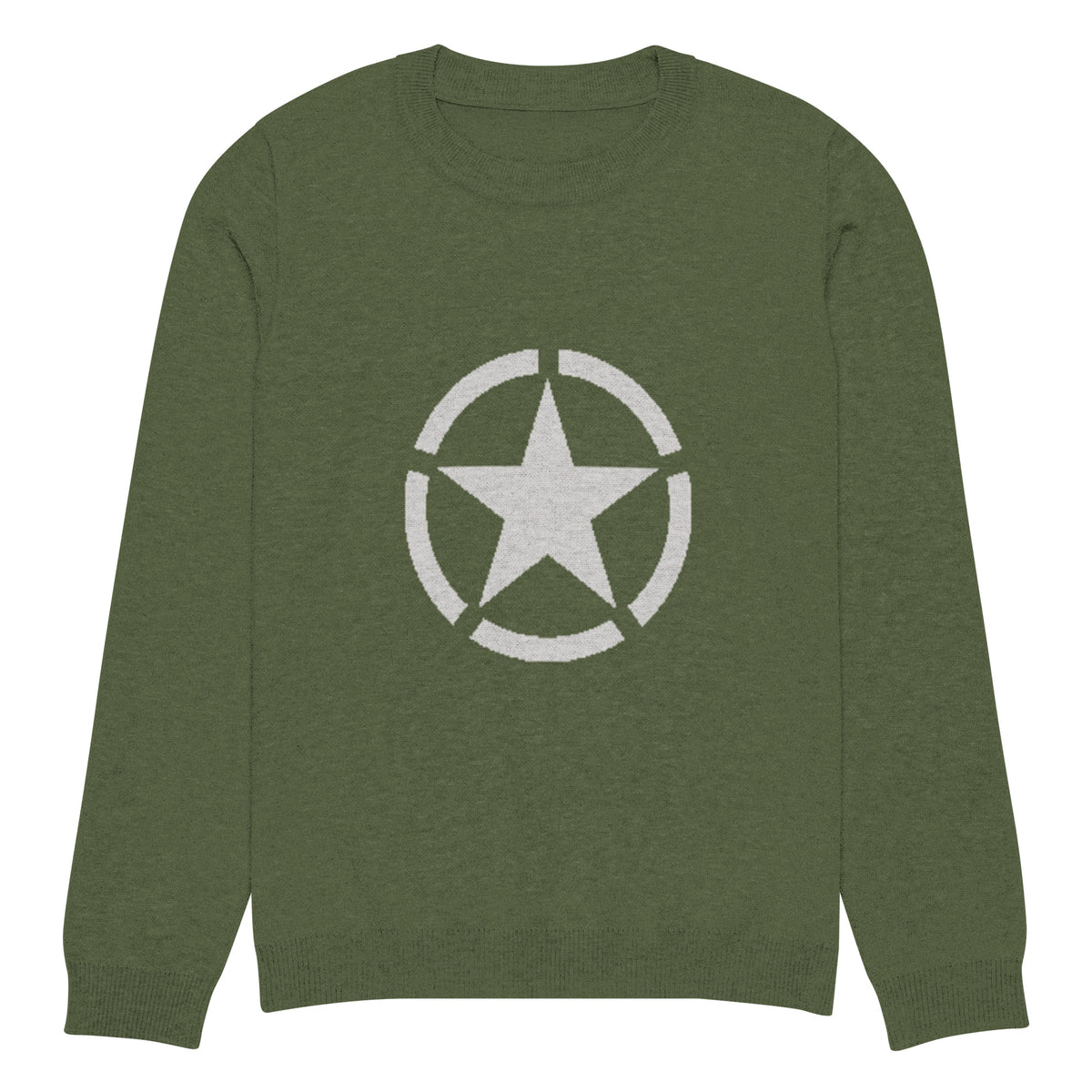 WW2 Circled Star Knitted Sweater