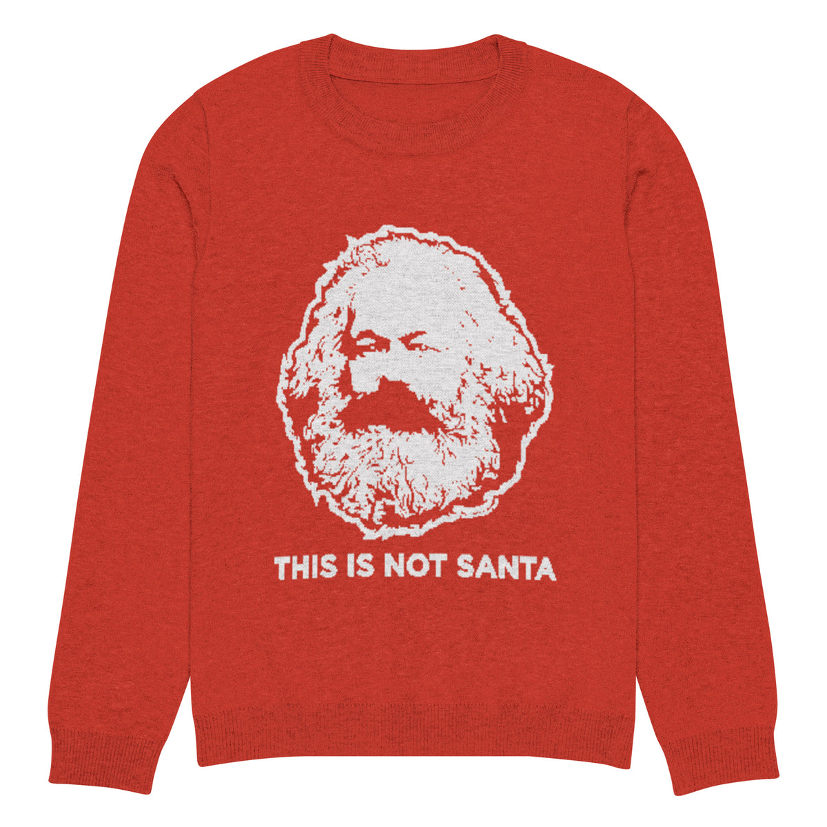 This Is Not Santa Karl Marx Knitted Sweater