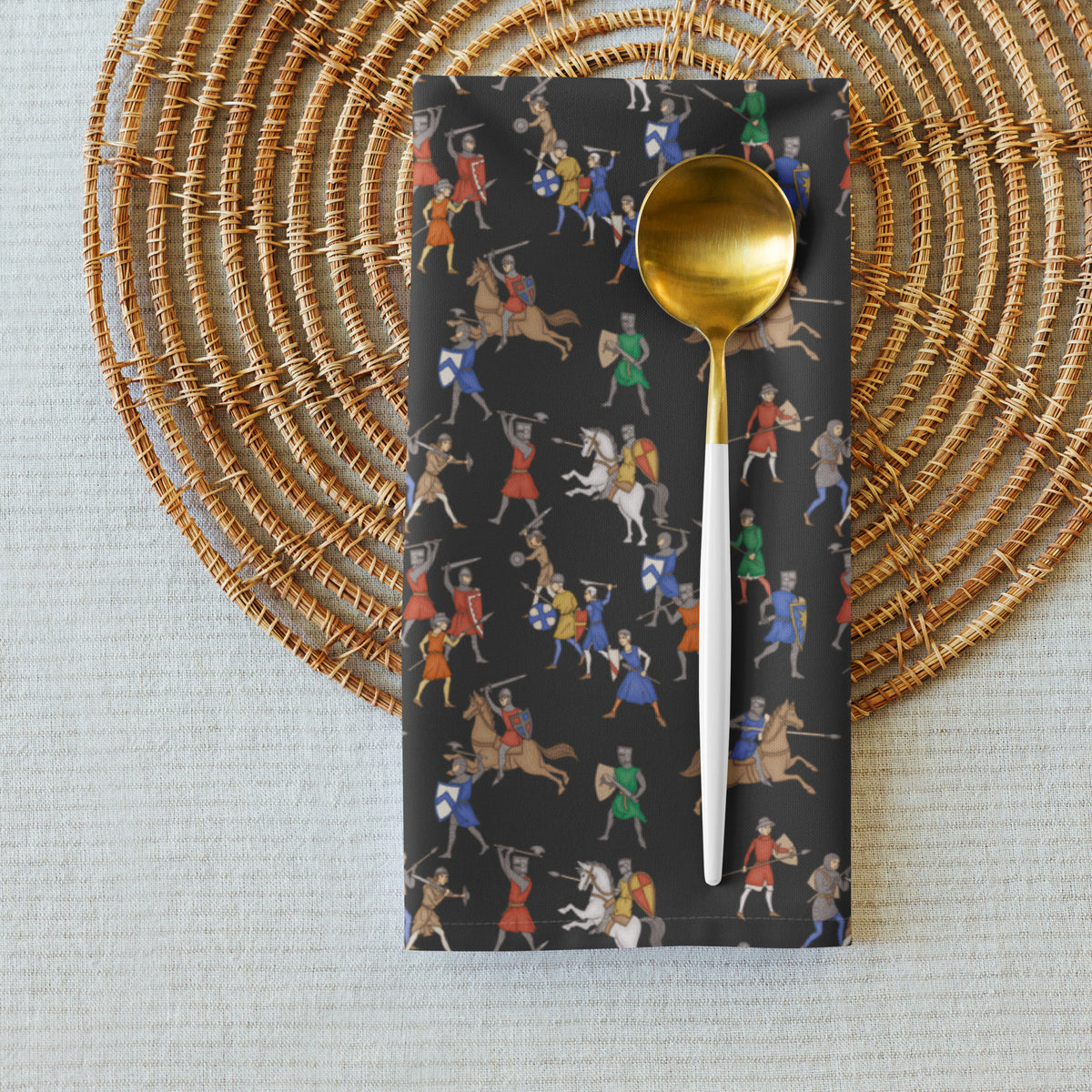 Medieval Battle Cloth Napkin Set