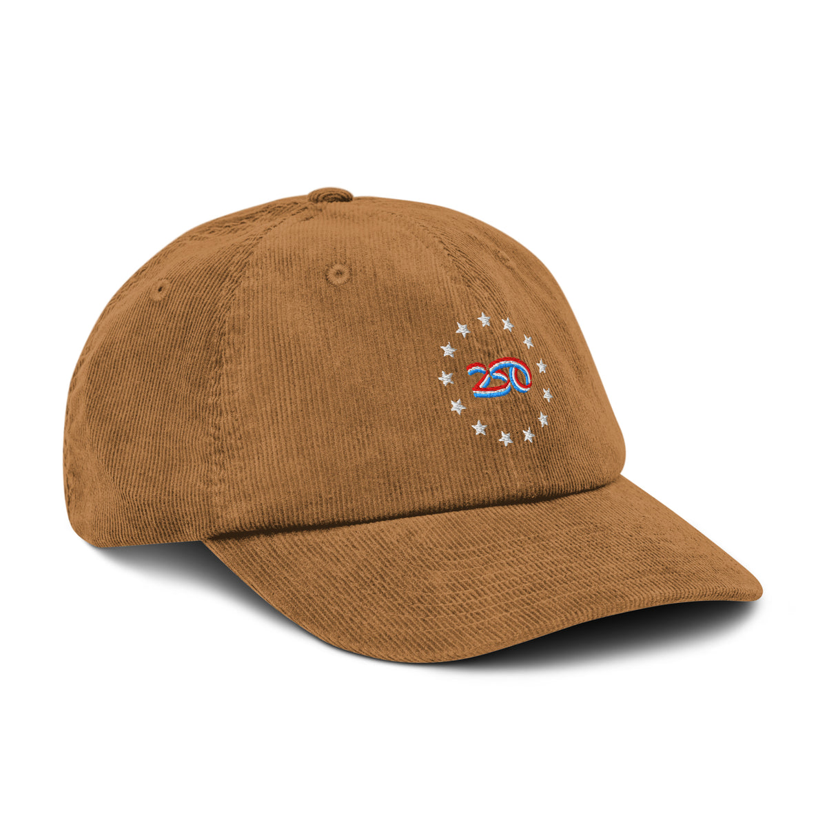 Betsy Ross 13-star America 250 embroidered corduroy hat by Liberty Maniacs
