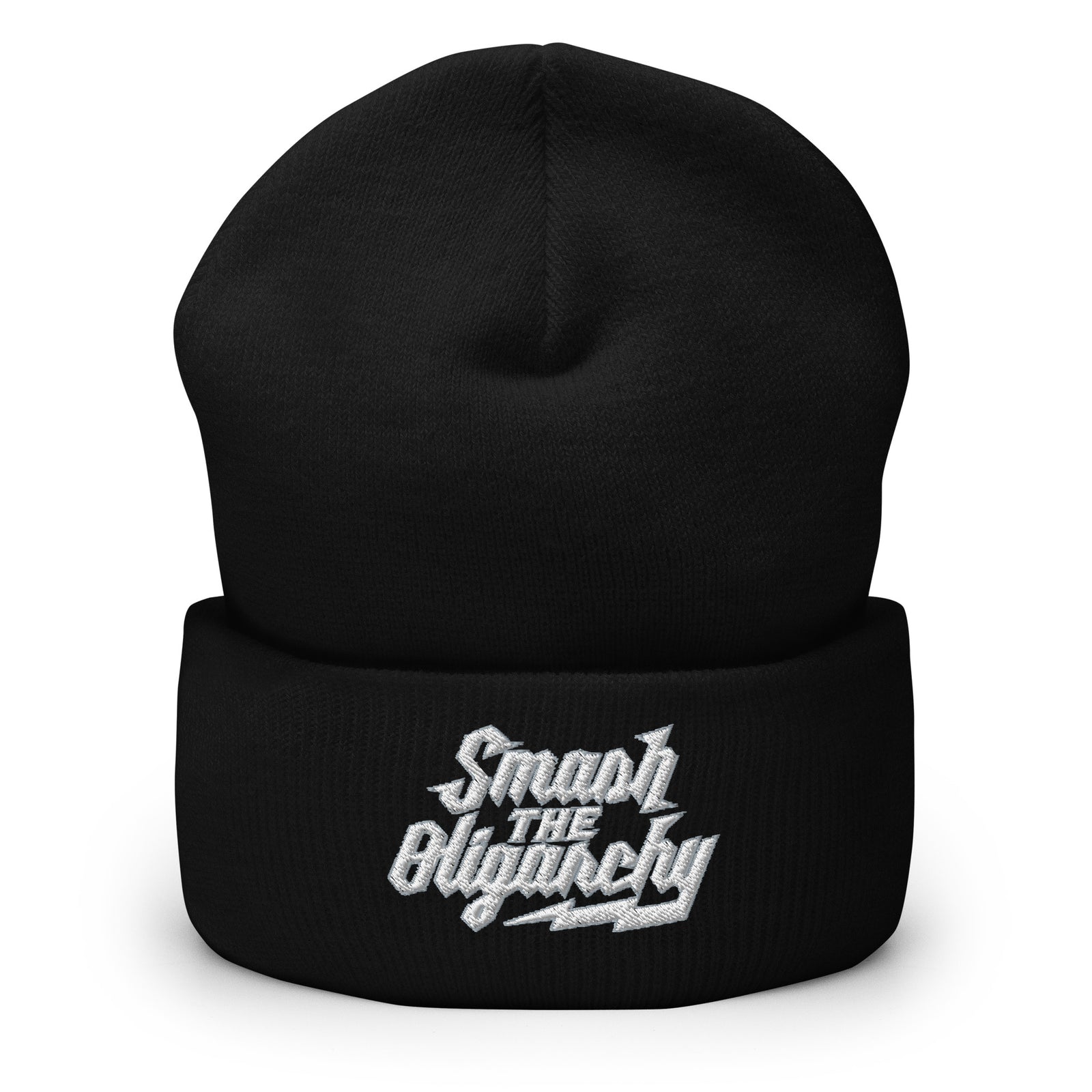 Smash the Oligarchy Cuffed Beanie