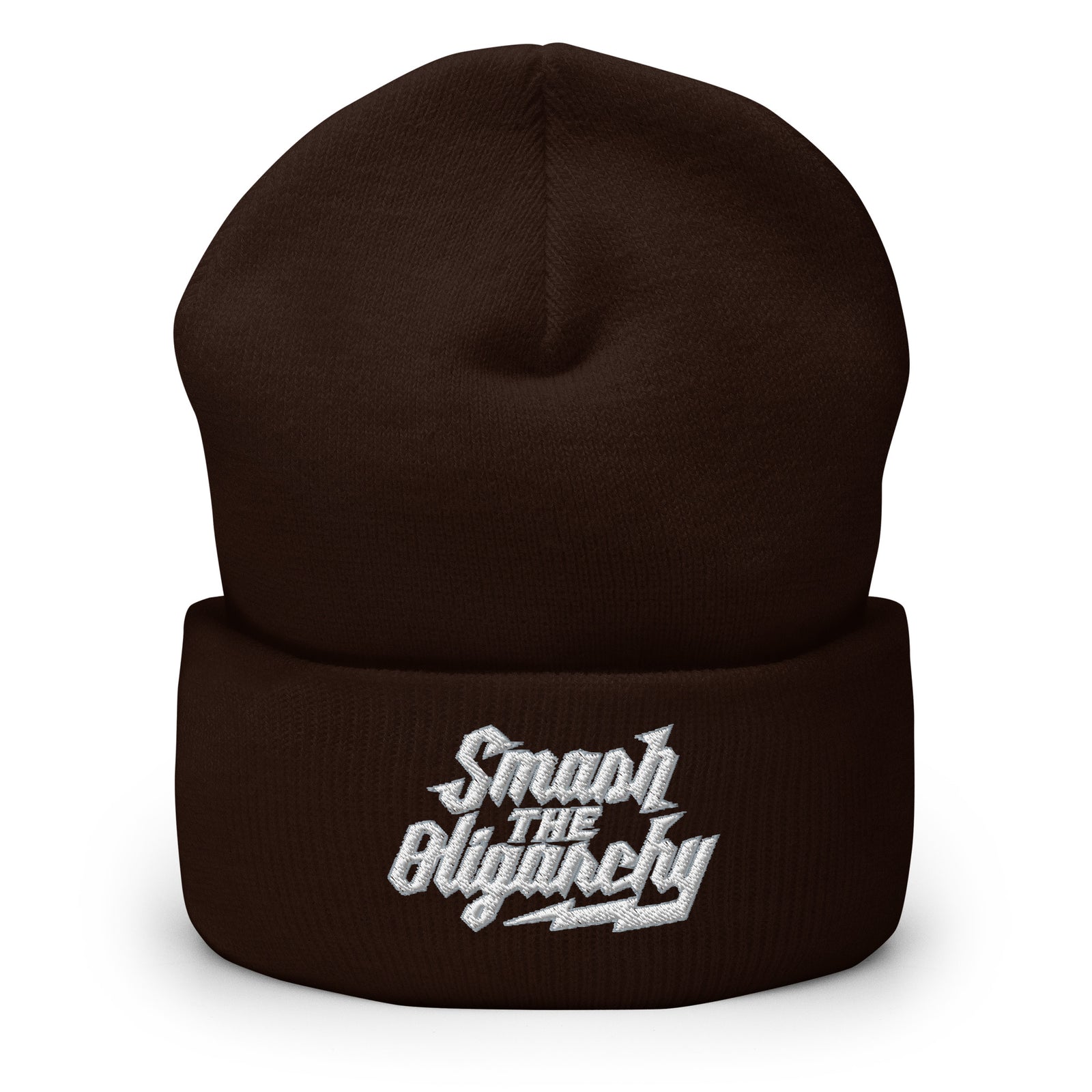 Smash the Oligarchy Cuffed Beanie