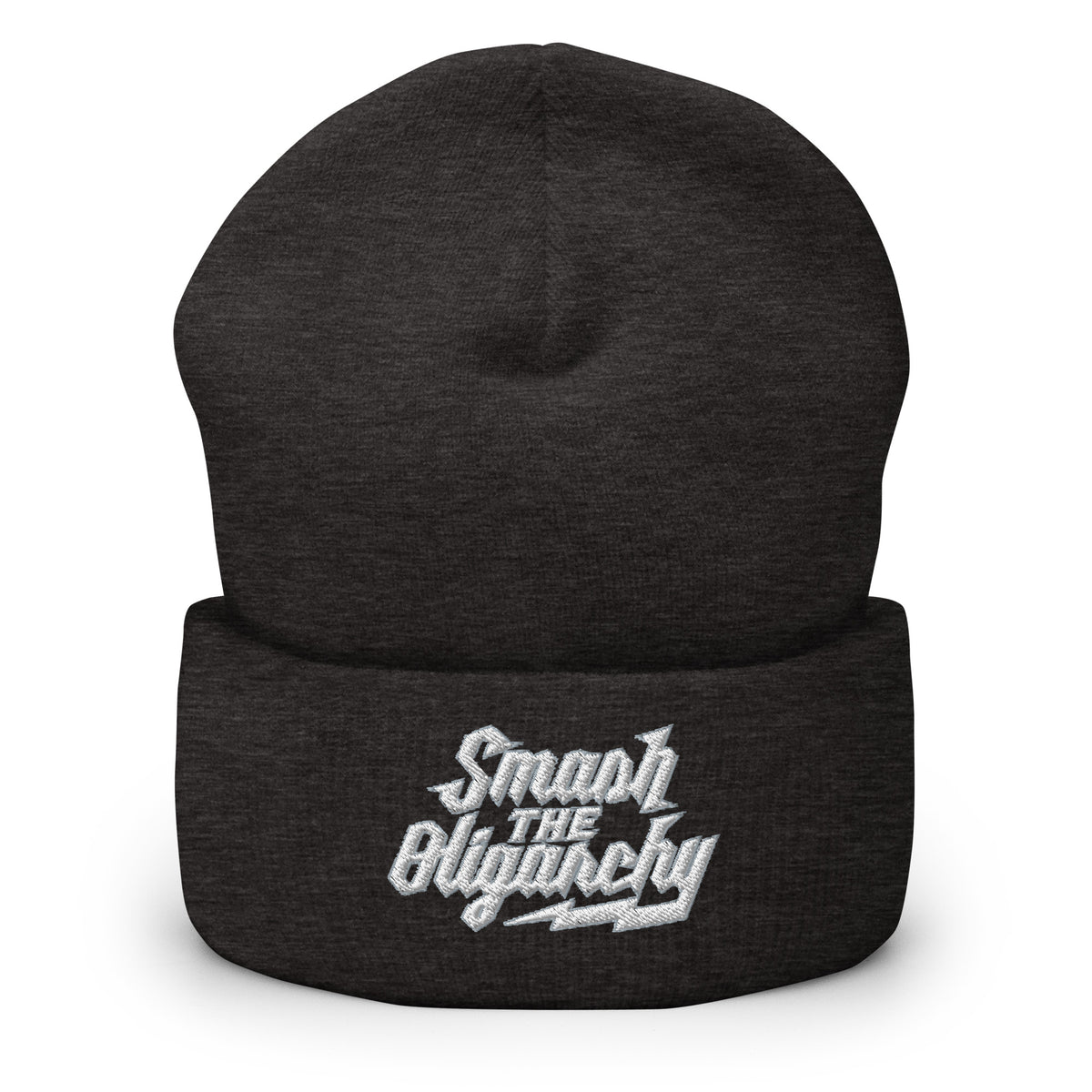 Smash the Oligarchy Cuffed Beanie