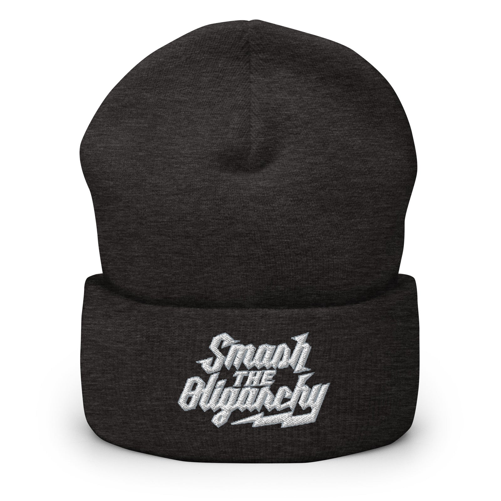 Smash the Oligarchy Cuffed Beanie