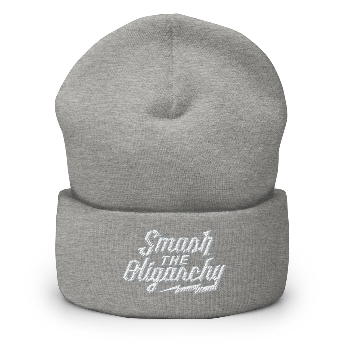 Smash the Oligarchy Cuffed Beanie