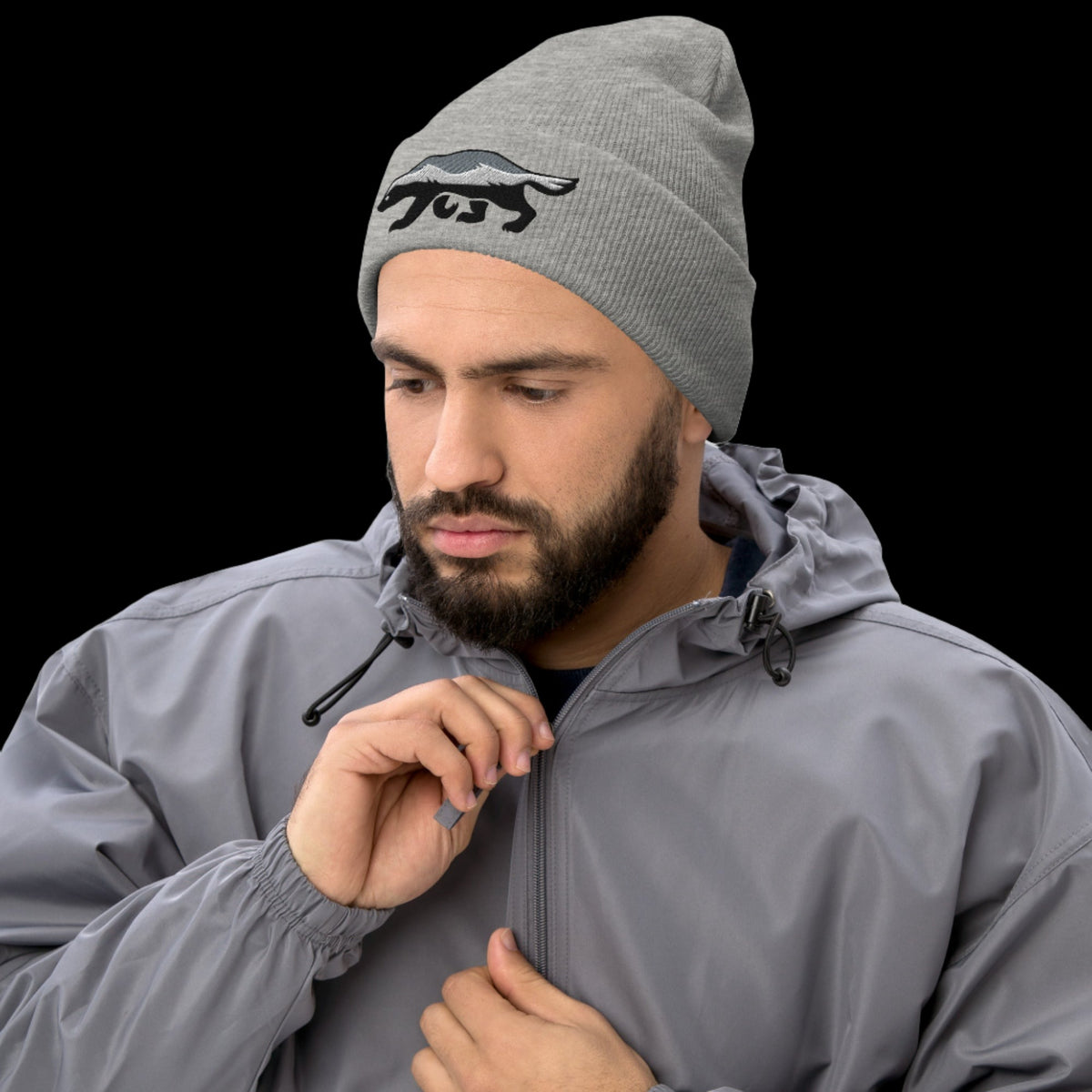 Honey Badger Cuffed Beanie