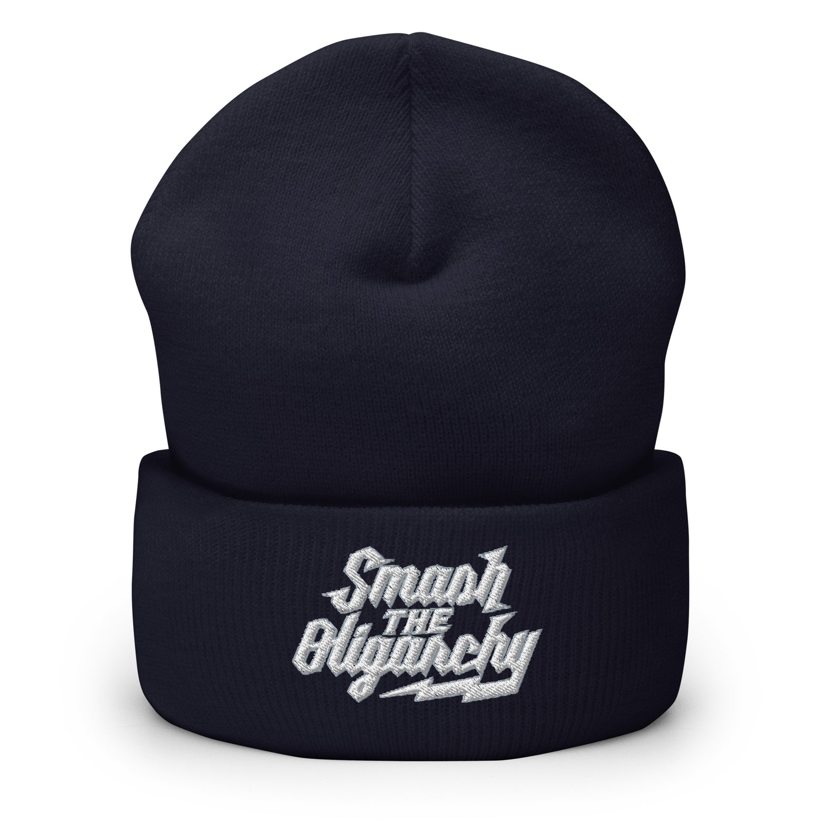 Smash the Oligarchy Cuffed Beanie