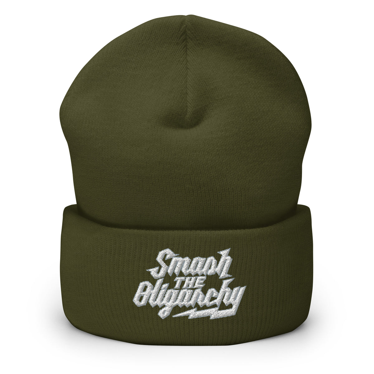 Smash the Oligarchy Cuffed Beanie