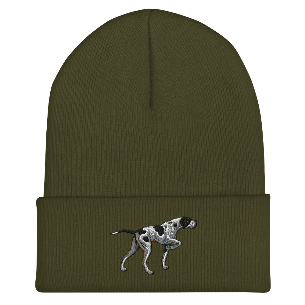 Pointer Dog Cuffed Beanie