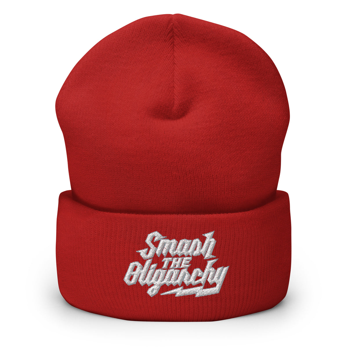 Smash the Oligarchy Cuffed Beanie