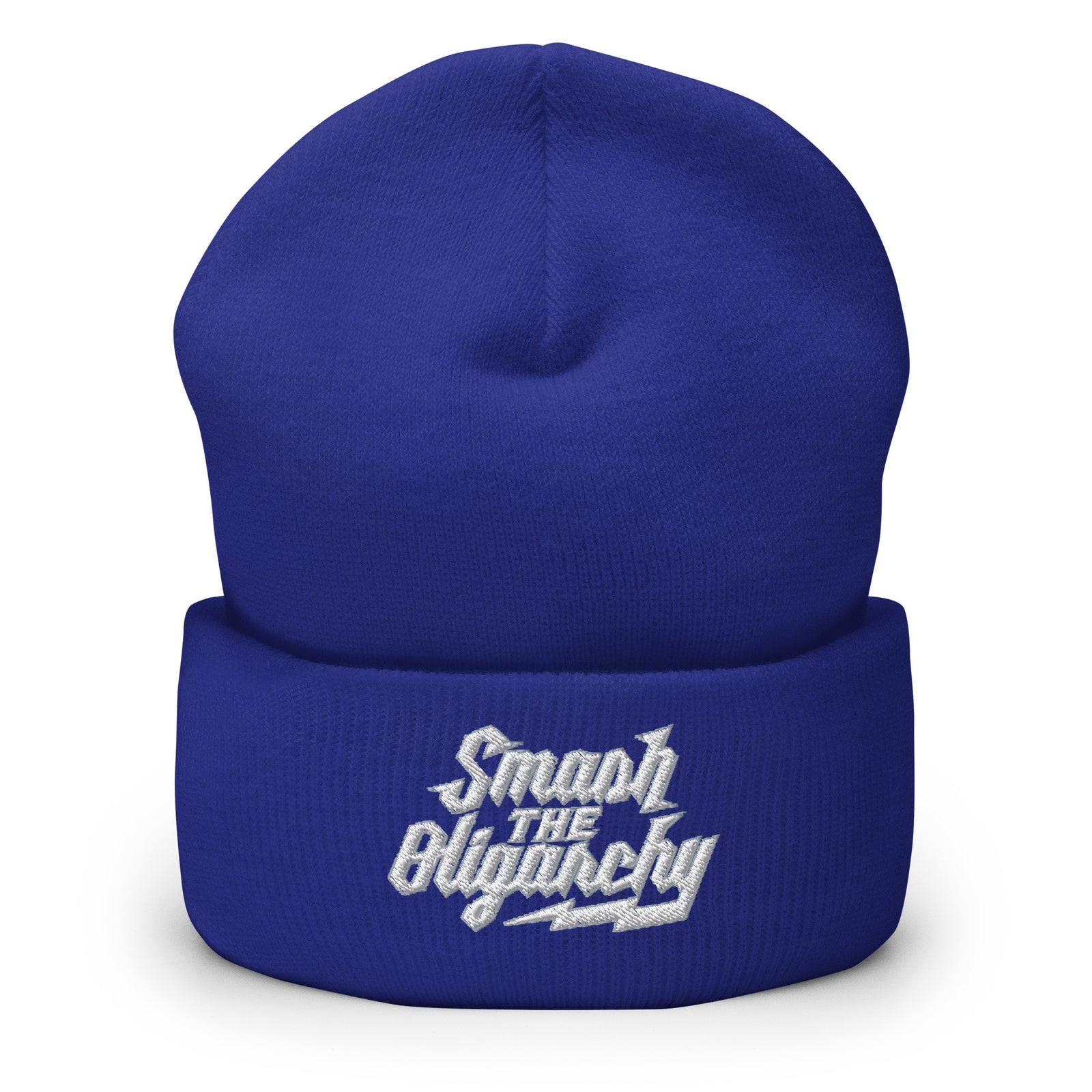 Smash the Oligarchy Cuffed Beanie