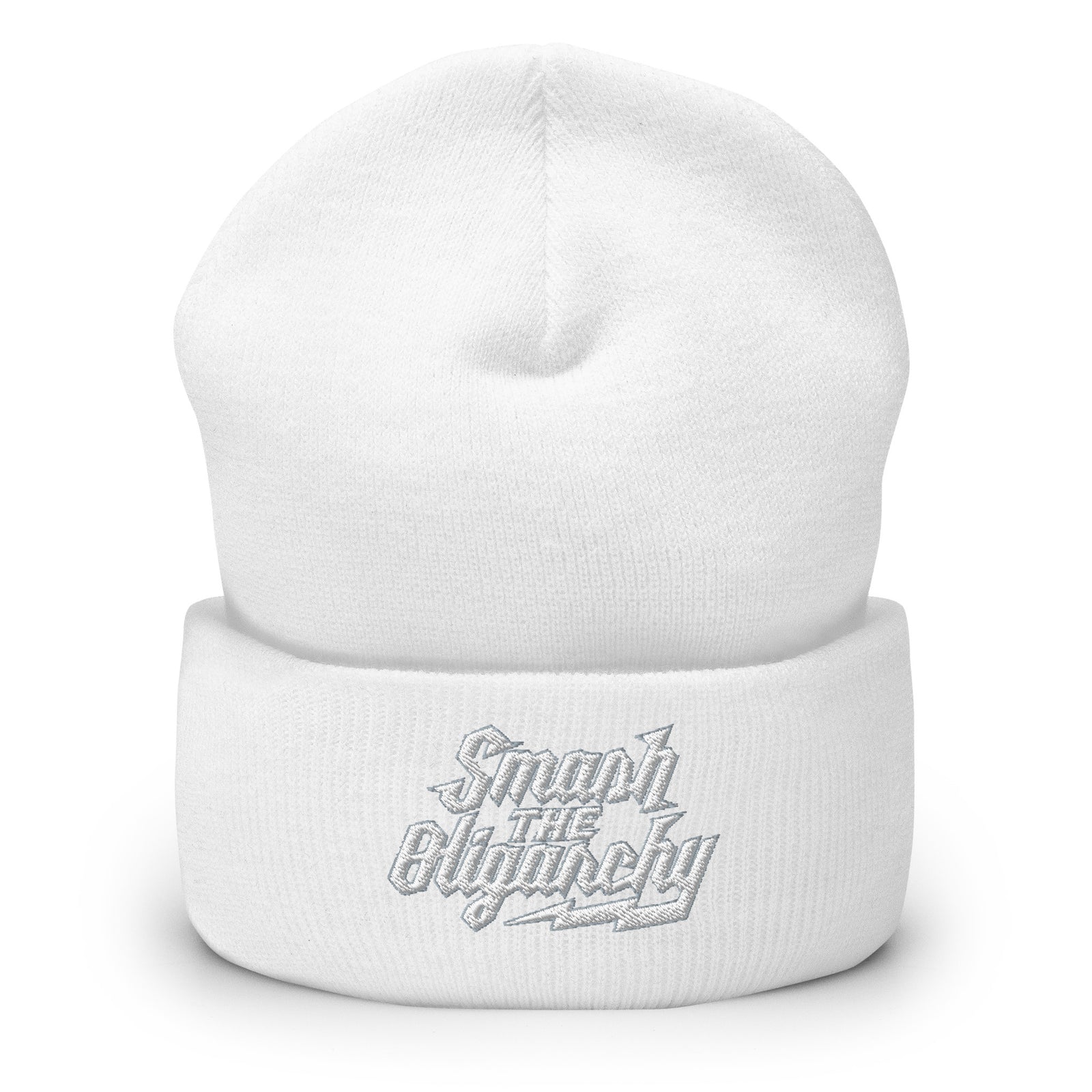 Smash the Oligarchy Cuffed Beanie