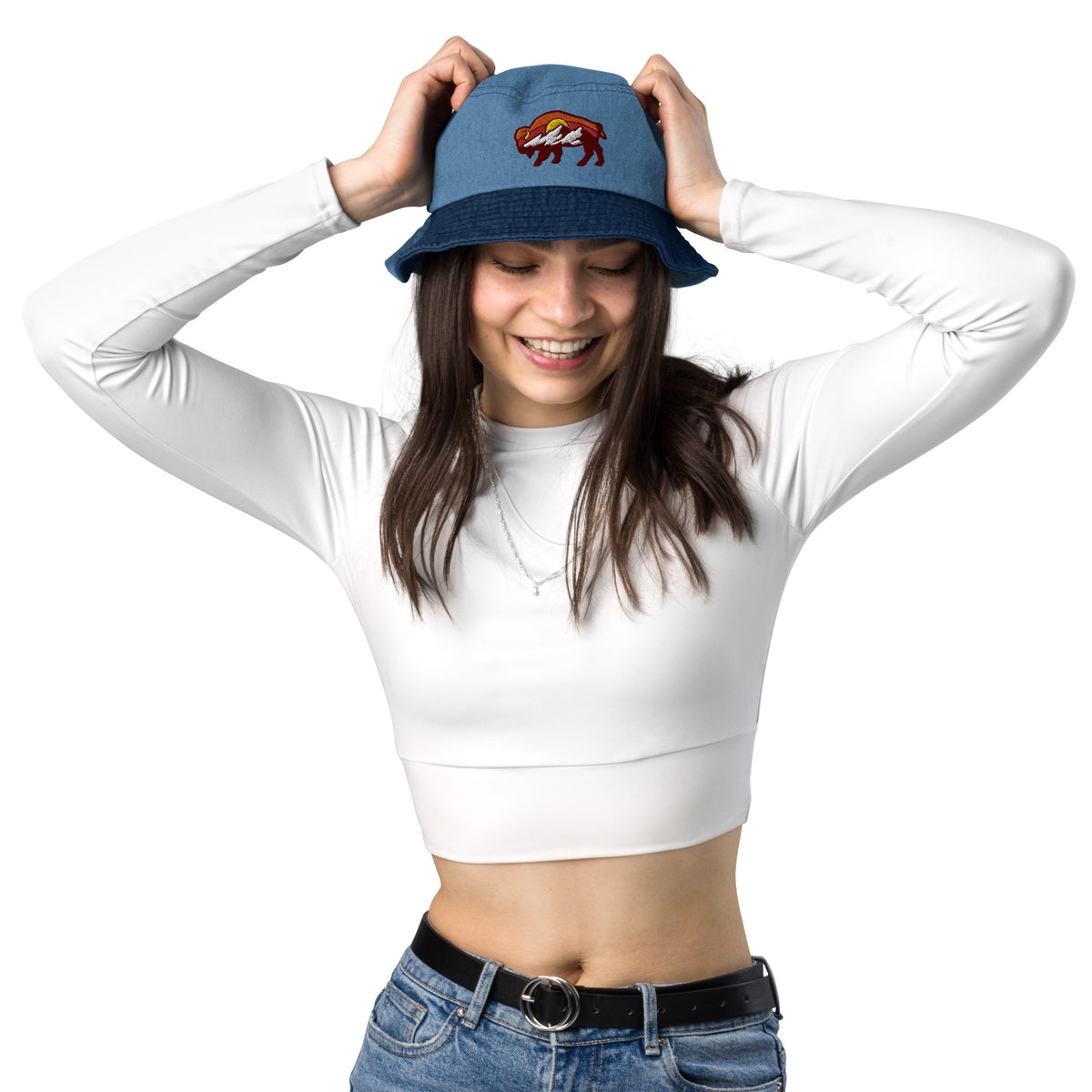 Liberty Bison Denim Bucket Hat
