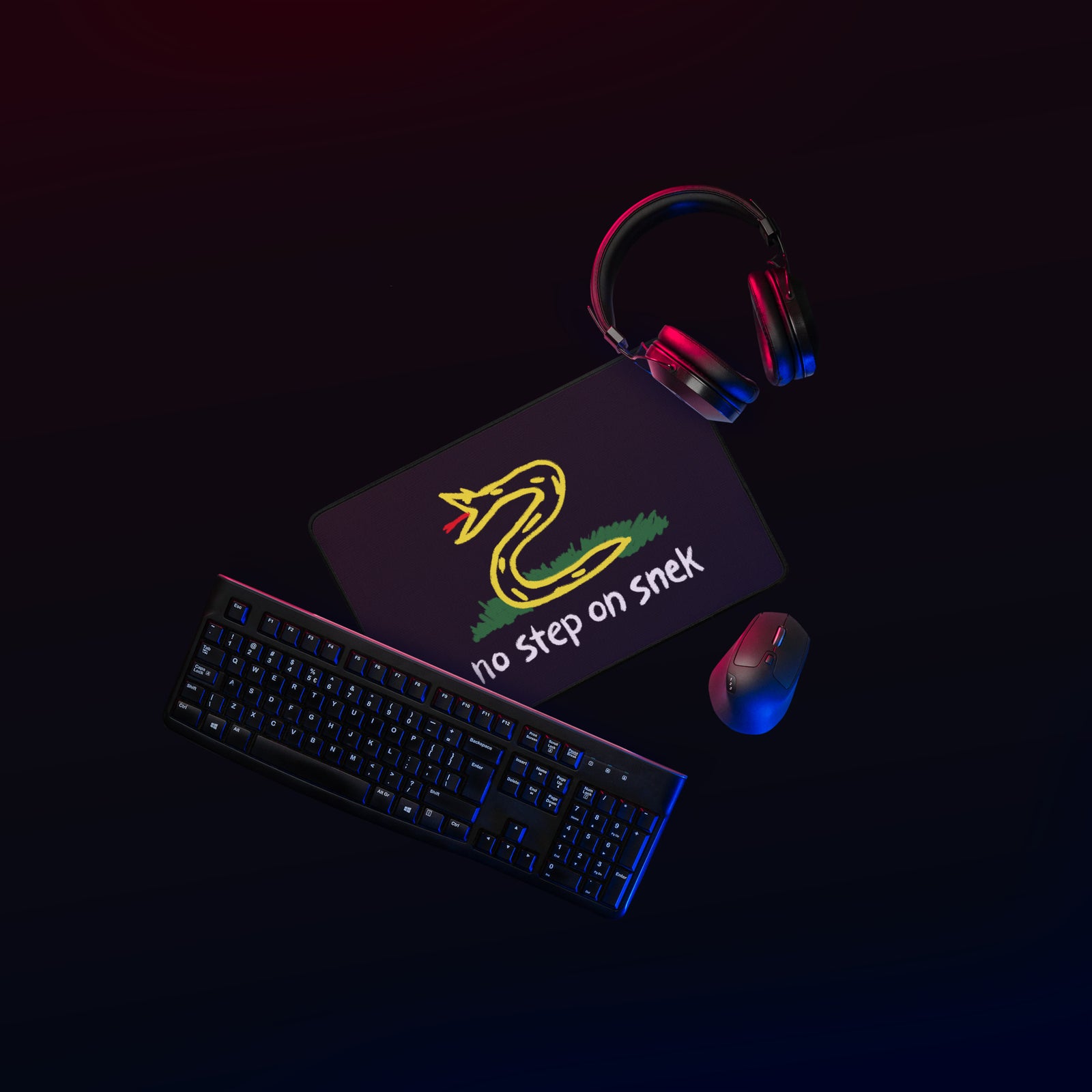 No Step On Snek Desk Mat