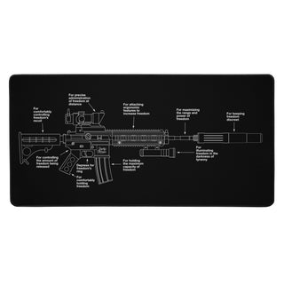 Components of Freedom Desk Mat - 16″×32″