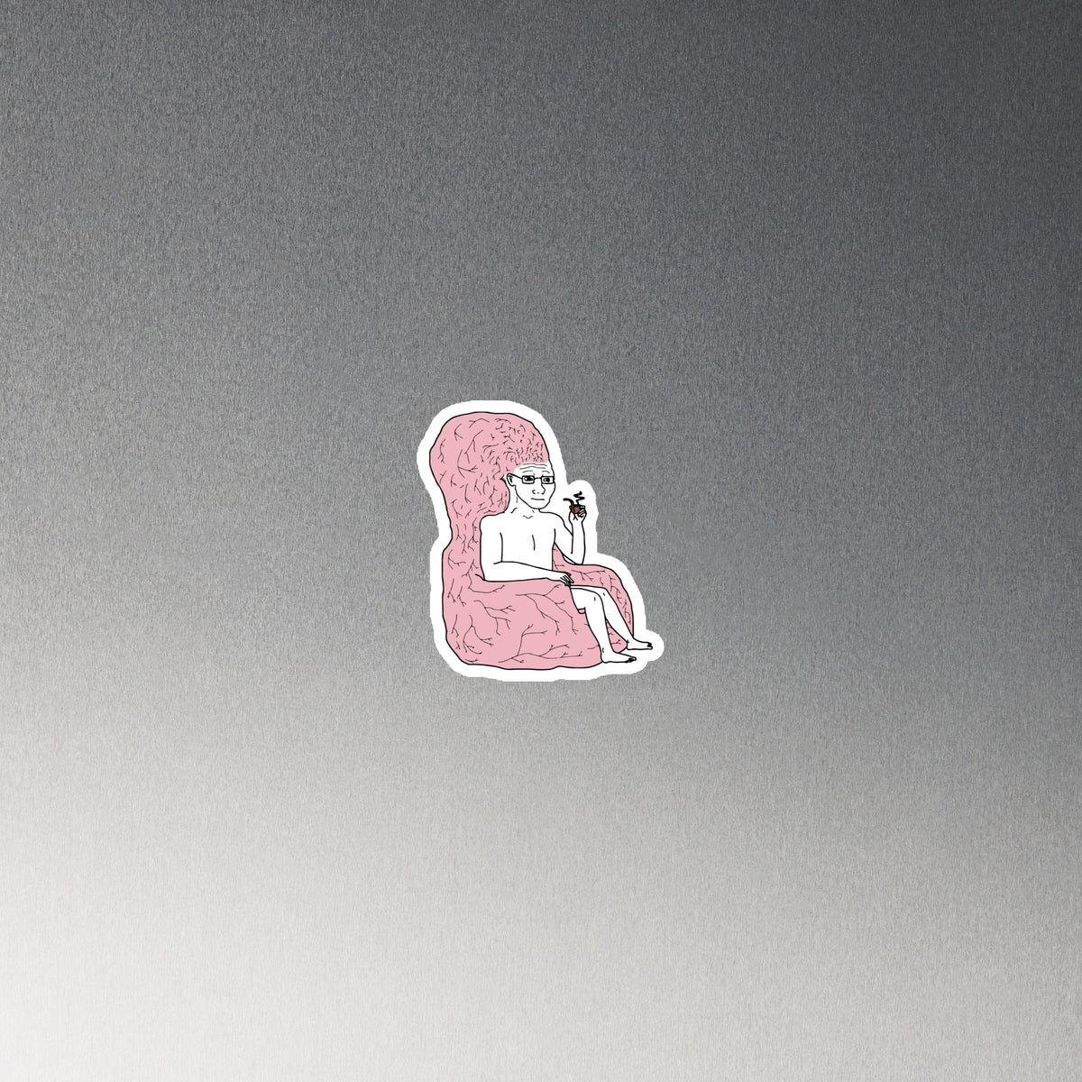 Brainchair Wojack Die-Cut Meme Magnet