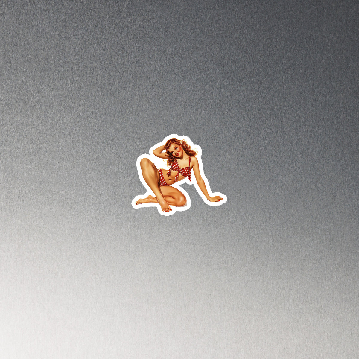 Pin Up Fridge Magnet Sally