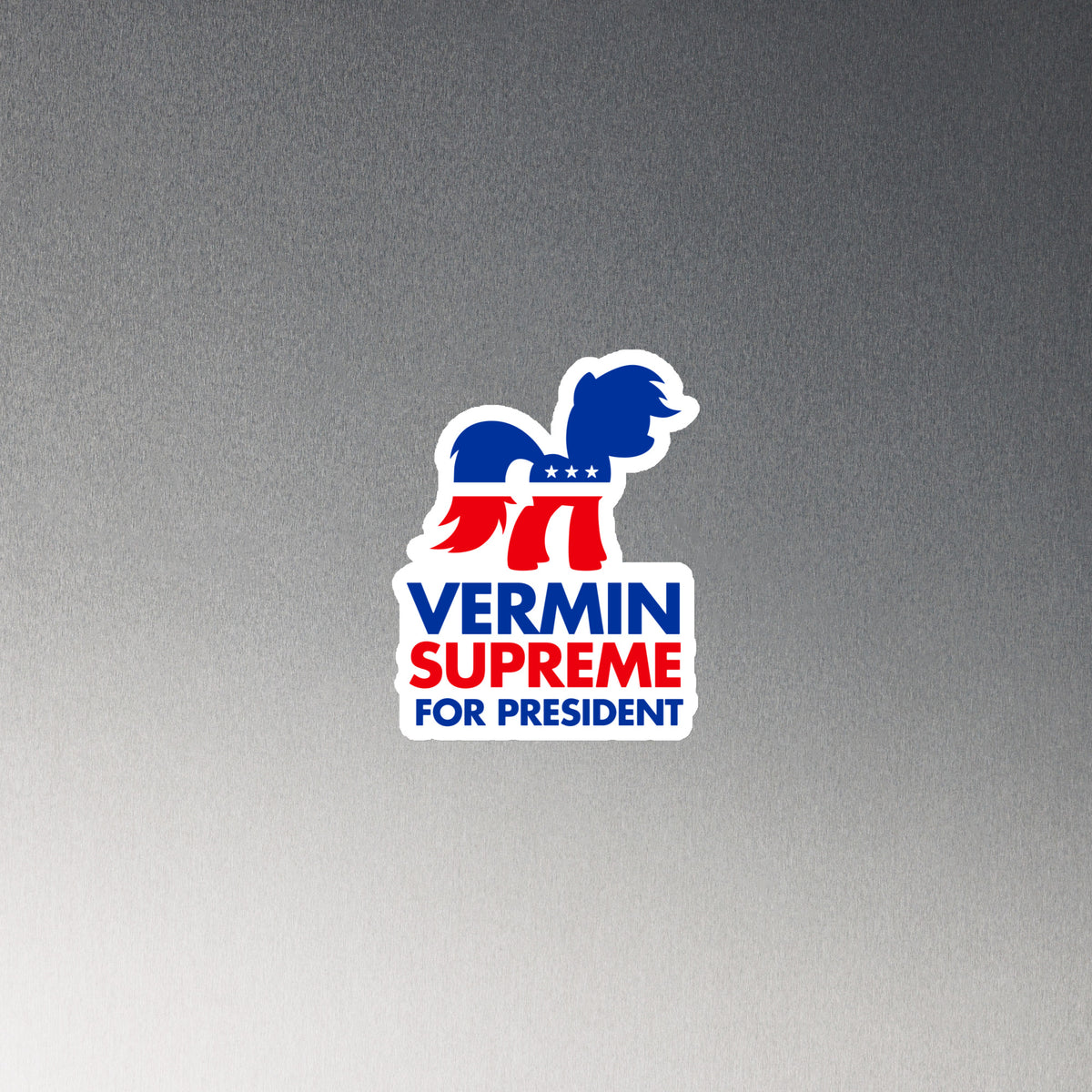 Vermin Supreme For President Die-Cut Magnet