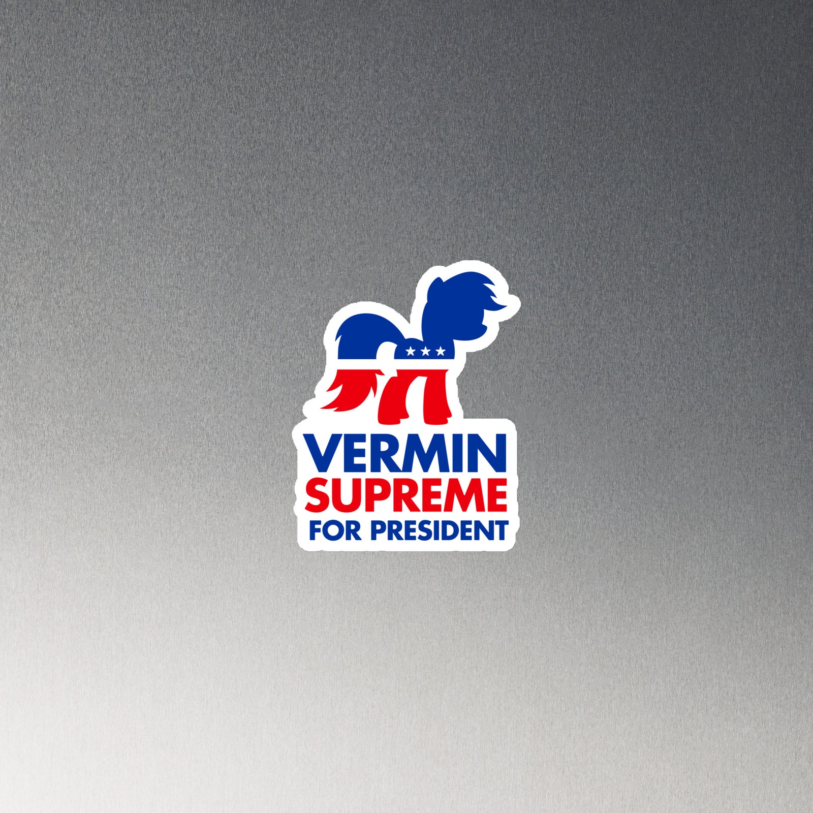 Vermin Supreme For President Die-Cut Magnet